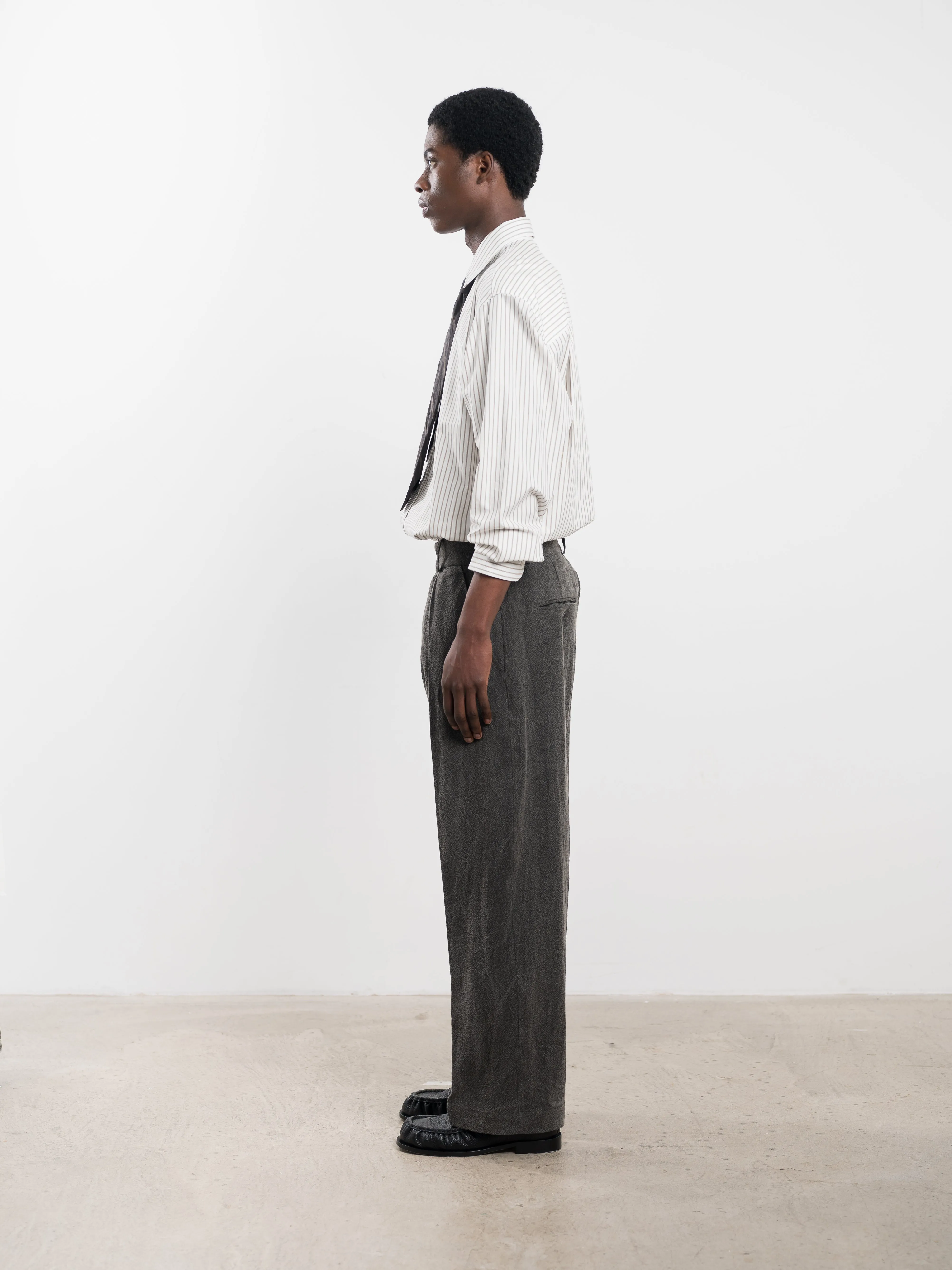 JAPANESE TEXTURED LINEN SILAS TROUSER sold by Cawley product image thumbnail 3