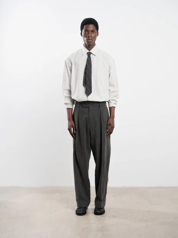 JAPANESE TEXTURED LINEN SILAS TROUSER sold by Cawley