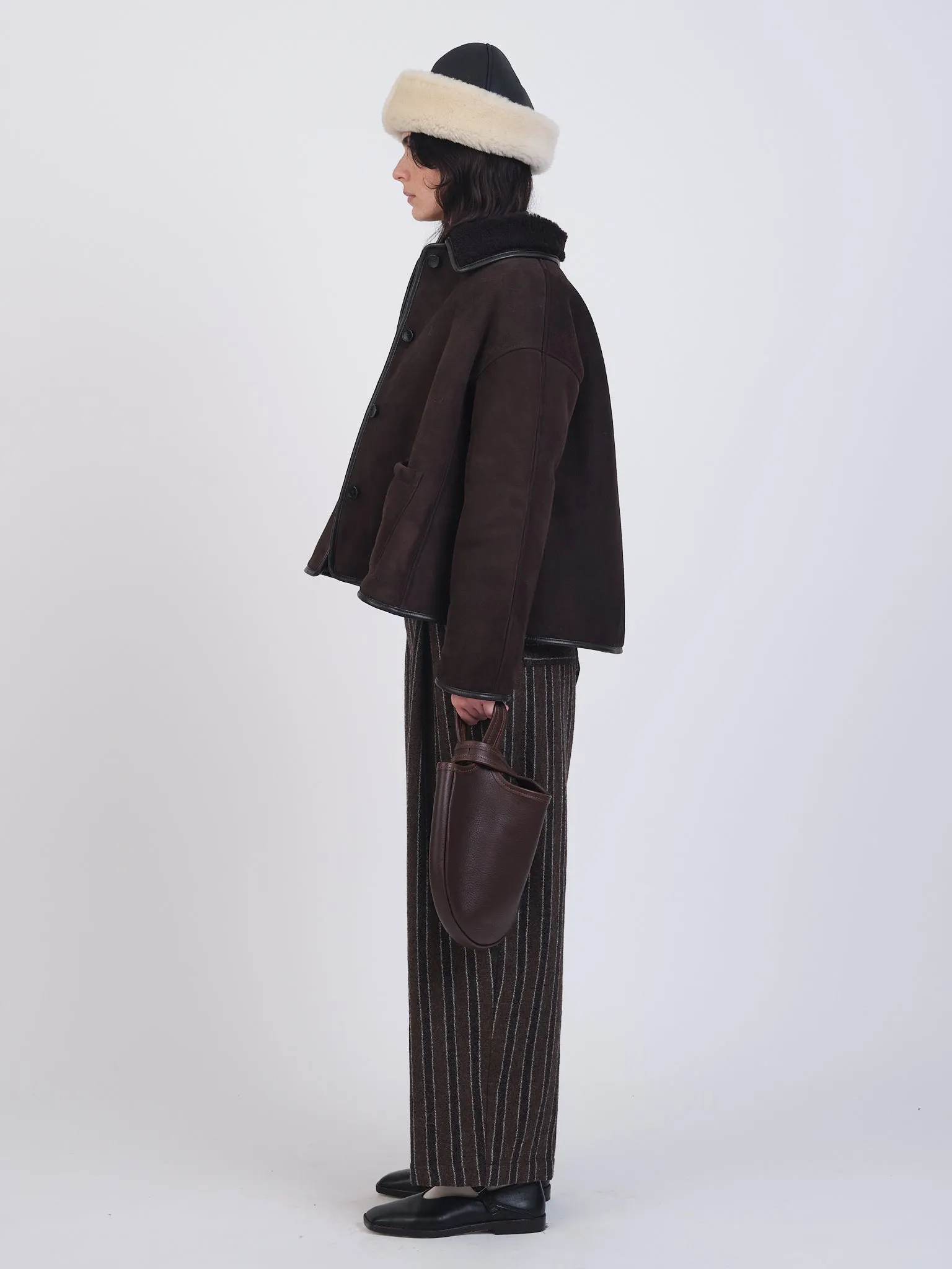 Suede Back Curly Hair Avis Jacket sold by Cawley product image thumbnail 3