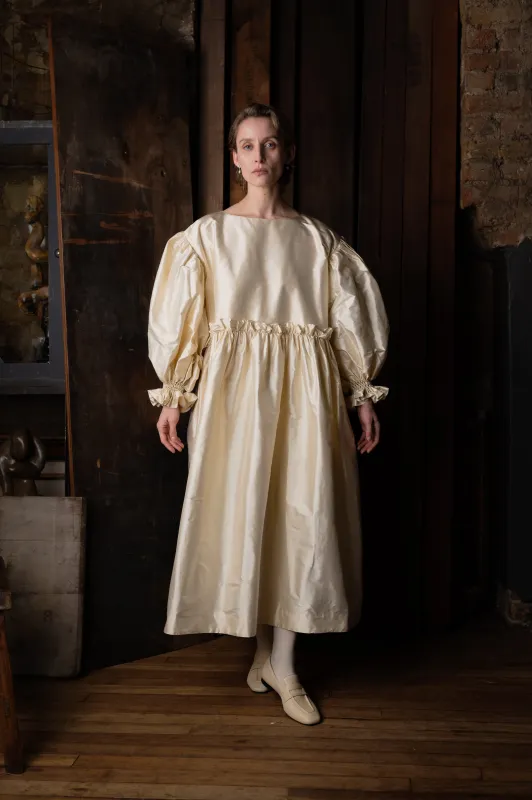 Smocked Sleeve Dress made by Cawley