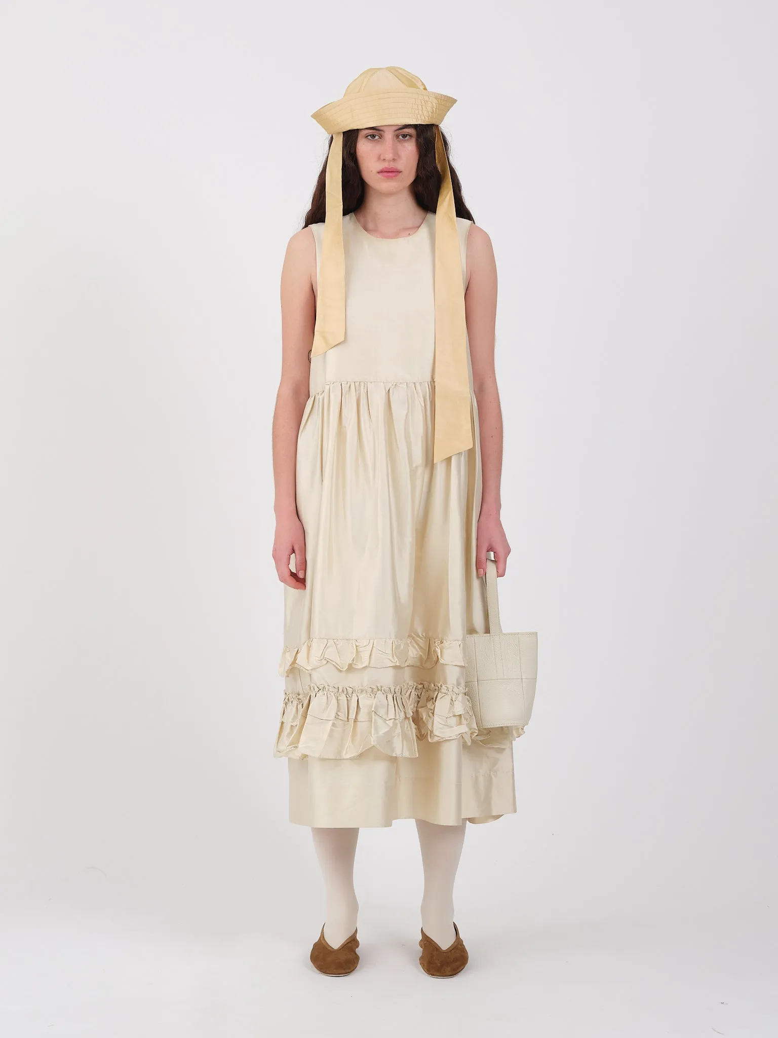 SILK DUPION GENEVIEVE DRESS sold by Cawley