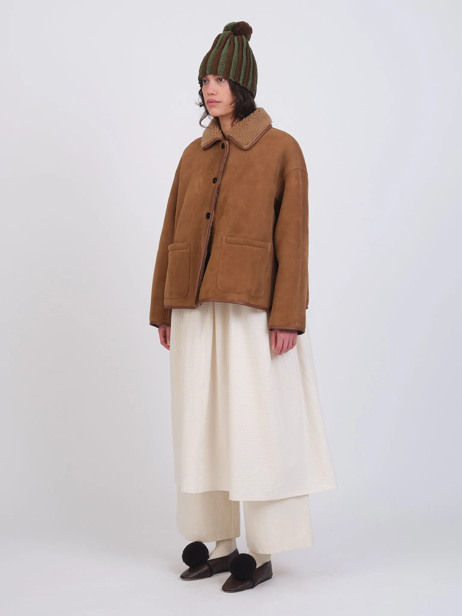 SUEDE BACK CURLY SHEEPSKIN AVIS JACKET sold by Cawley product image thumbnail 2