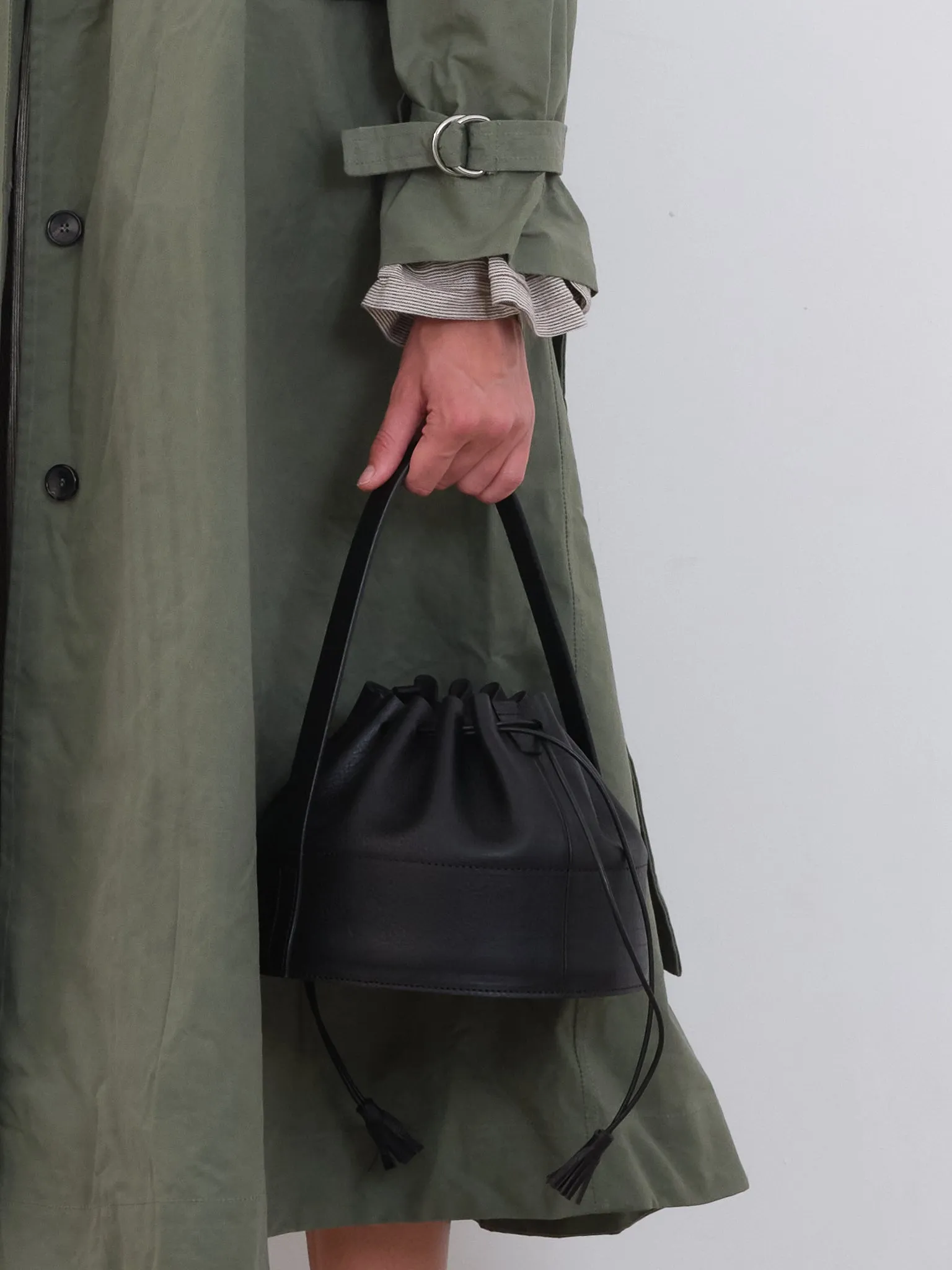 LEATHER DRAWSTRING COLLAR BAG sold by Cawley product image thumbnail 2