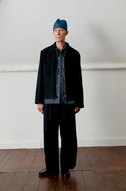 JAPANESE STITCH COTTON ZIP-UP SANDY JACKET sold by Cawley