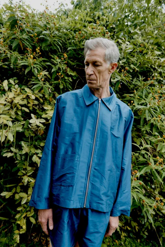 SILK DUPION ZIP-UP SANDY JACKET sold by Cawley