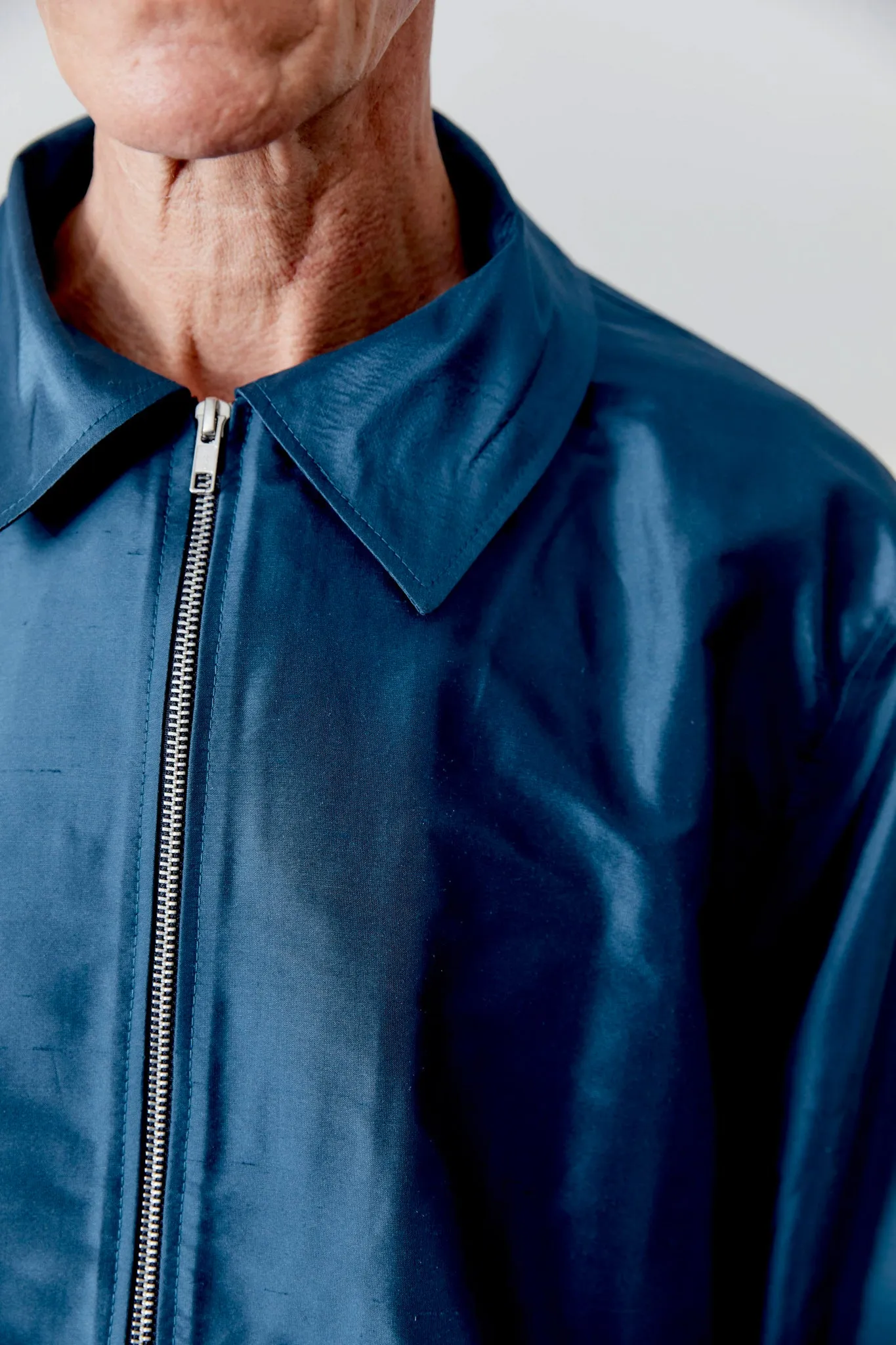 SILK DUPION ZIP-UP SANDY JACKET sold by Cawley product image thumbnail 5