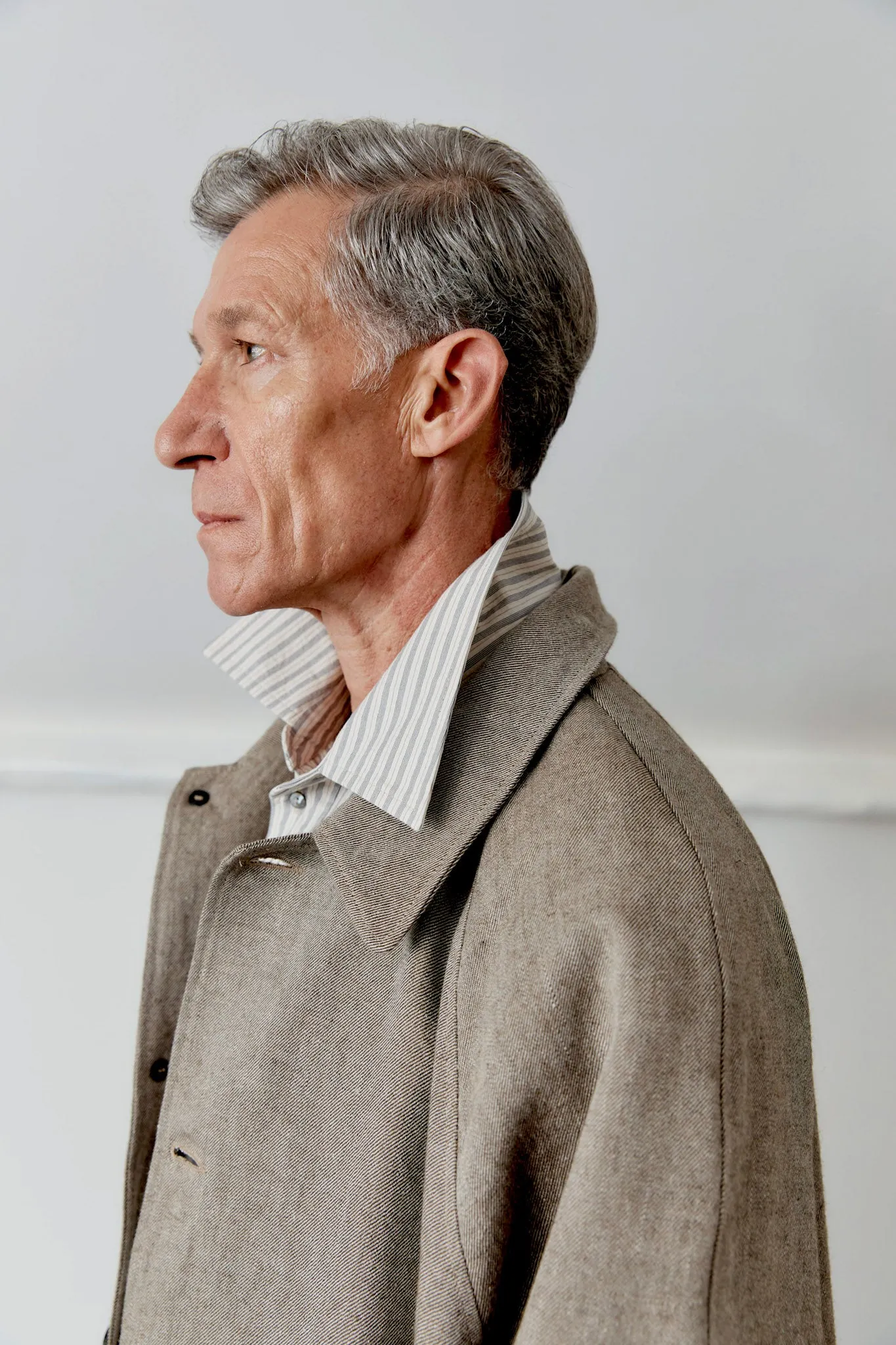 JAPANESE LINEN/WOOL WICKHAM MAC sold by Cawley product image thumbnail 3