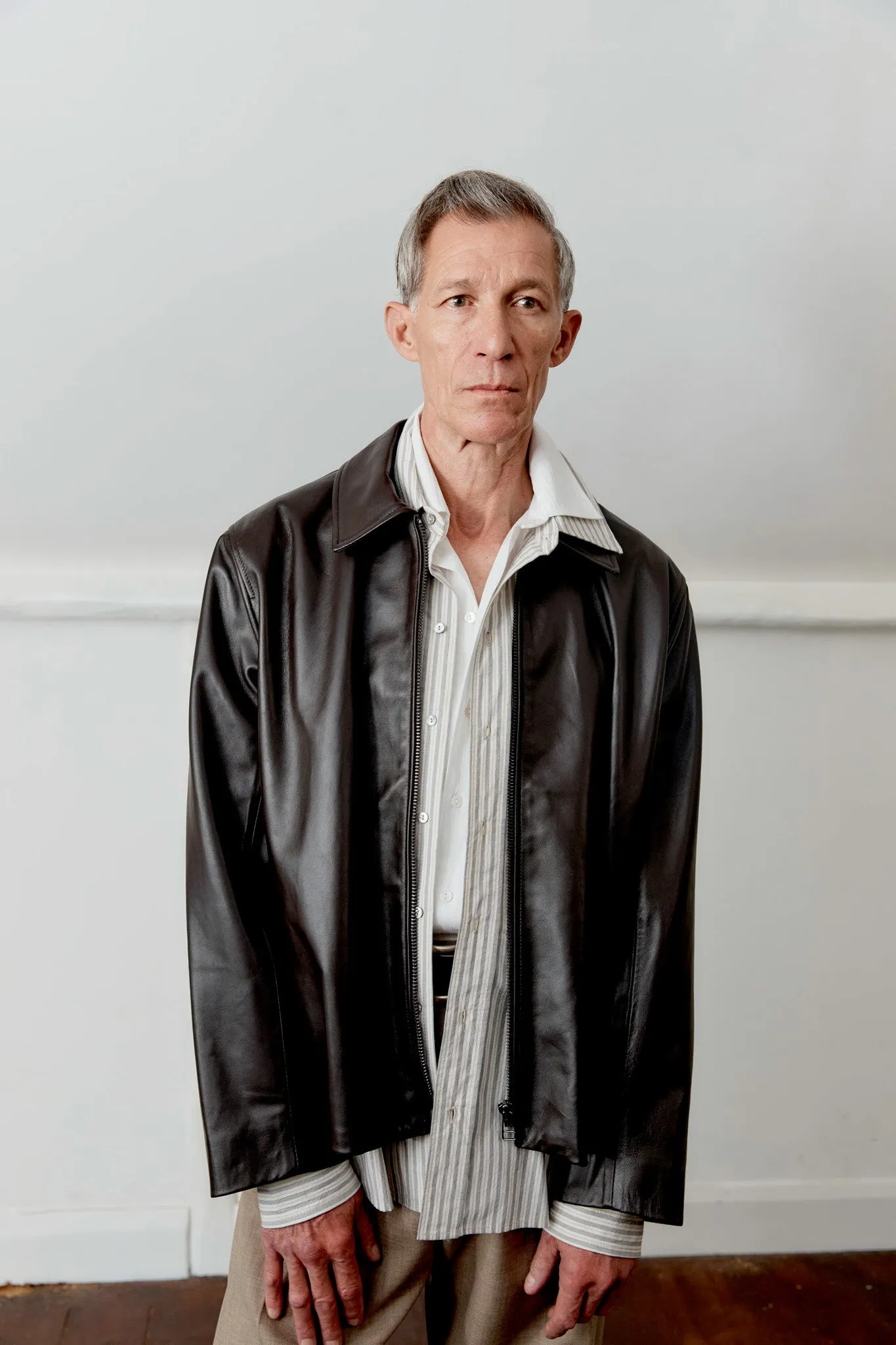 NAPPA LEATHER ZIP-UP SANDY JACKET sold by Cawley product image thumbnail 2