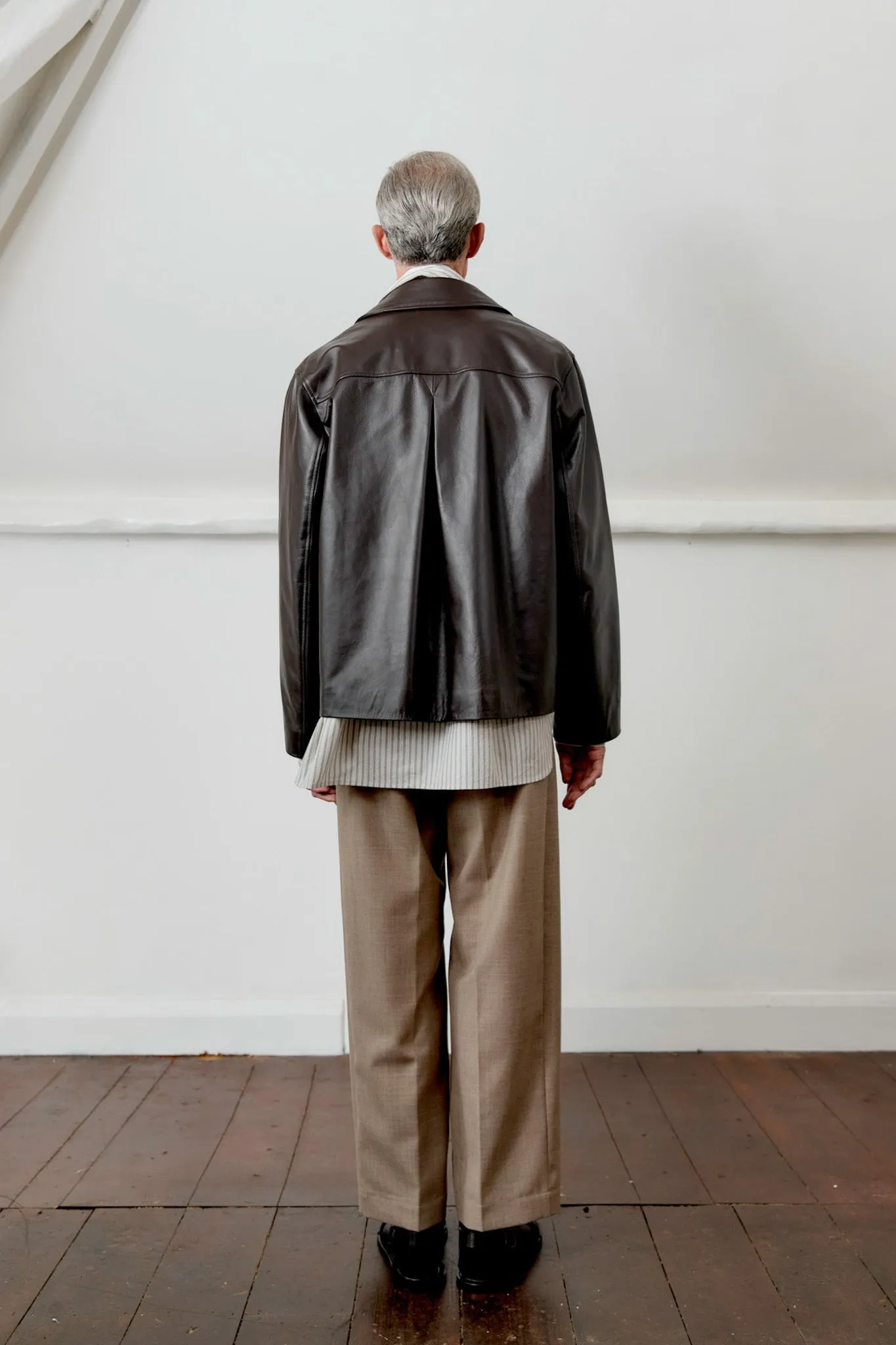 NAPPA LEATHER ZIP-UP SANDY JACKET sold by Cawley product image thumbnail 4