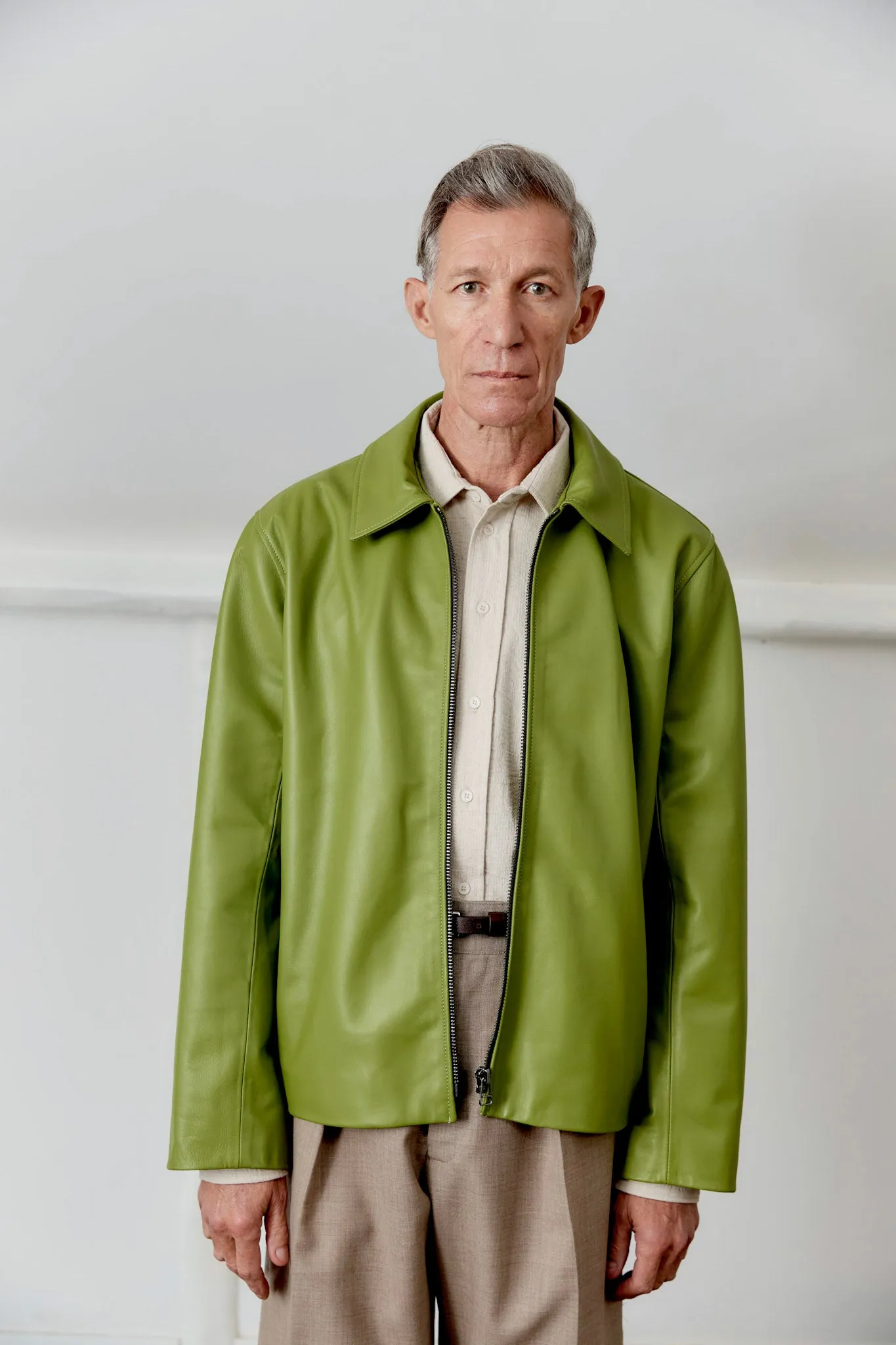 NAPPA LEATHER ZIP-UP SANDY JACKET sold by Cawley product image thumbnail 3