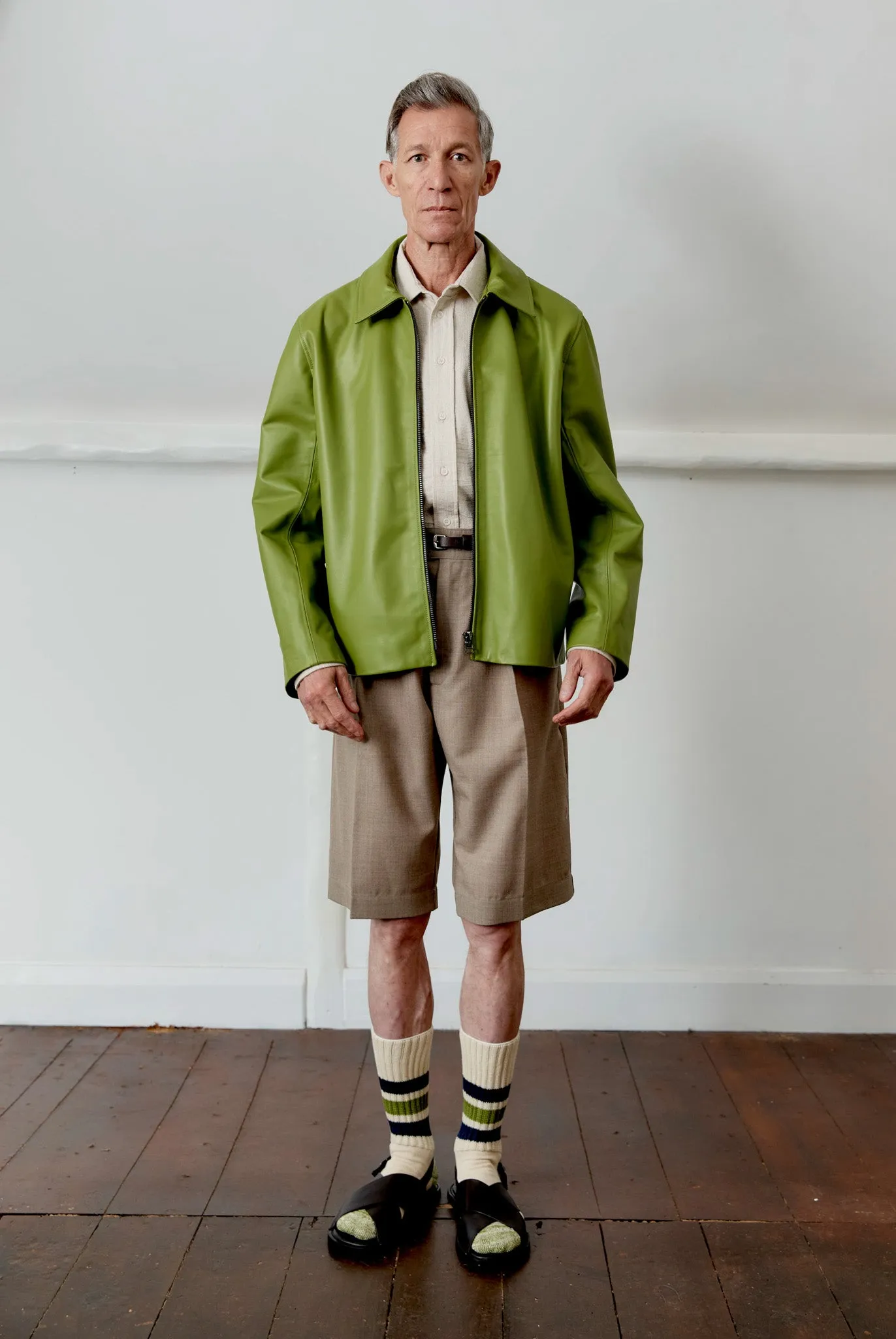 NAPPA LEATHER ZIP-UP SANDY JACKET sold by Cawley product image thumbnail 4