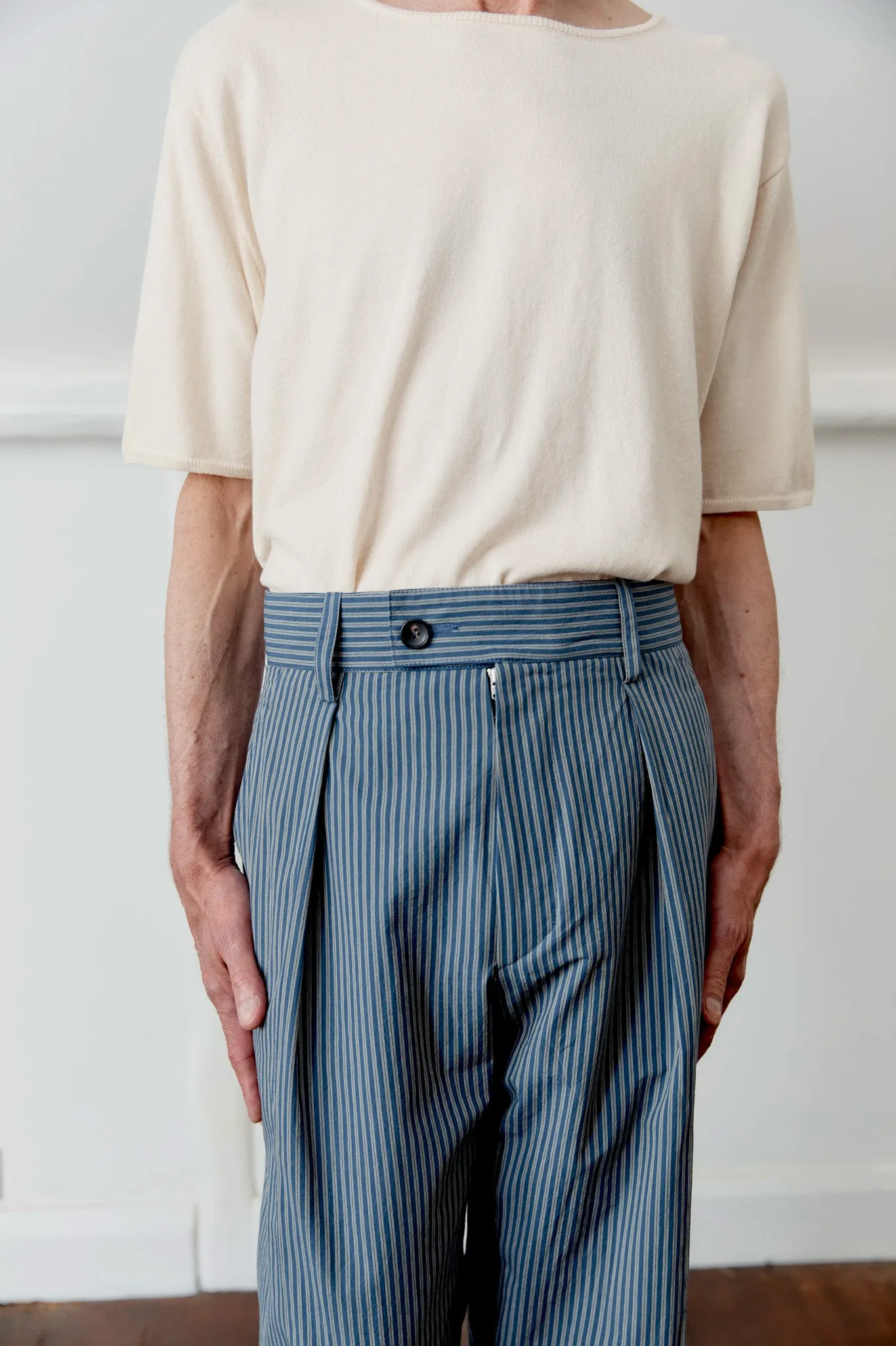 JAPANESE TYPEWRITER COTTON SILAS TROUSER sold by Cawley product image thumbnail 2