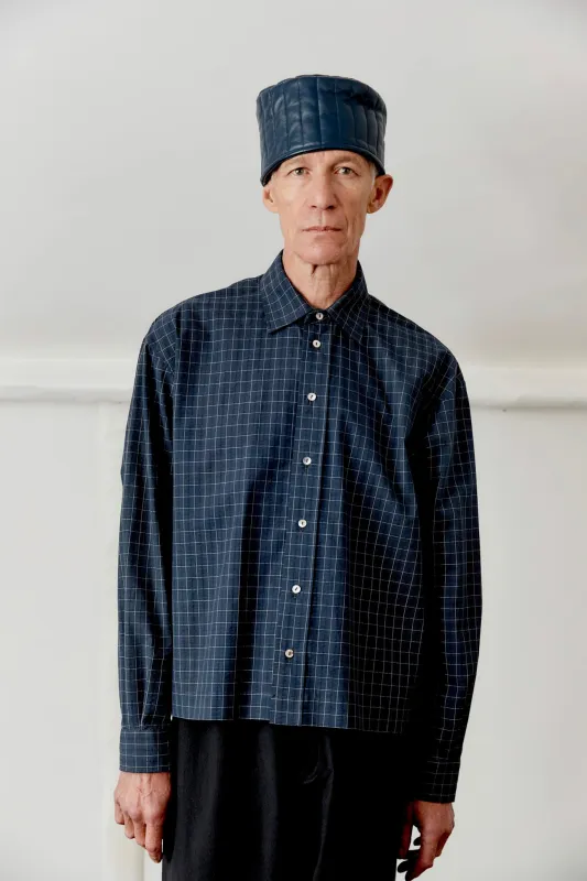 JAPANESE COTTON SEERSUCKER DENNIS SHIRT sold by Cawley