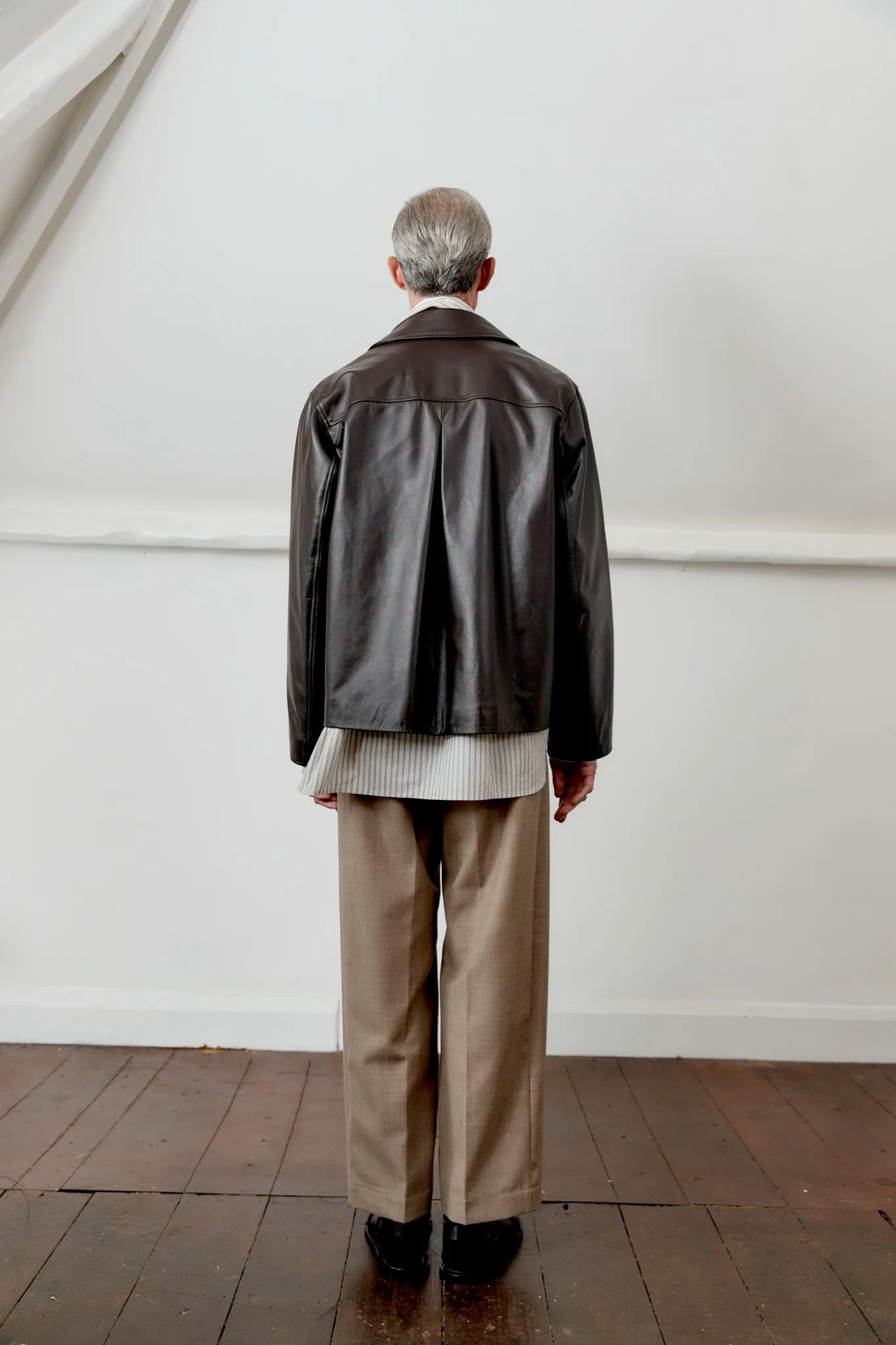 NAPPA LEATHER ZIP-UP SANDY JACKET sold by Cawley product image thumbnail 4