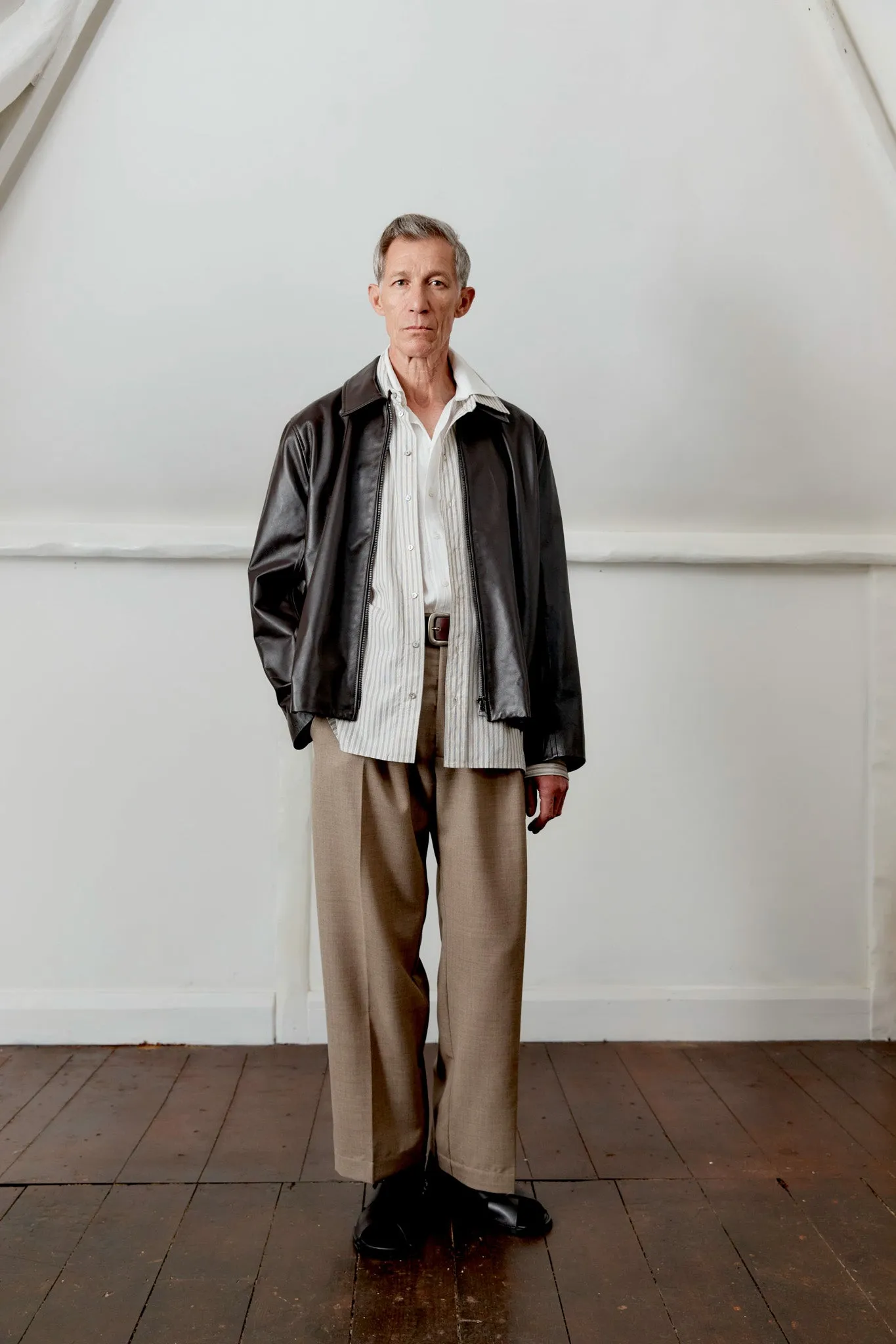 NAPPA LEATHER ZIP-UP SANDY JACKET sold by Cawley product image thumbnail 3