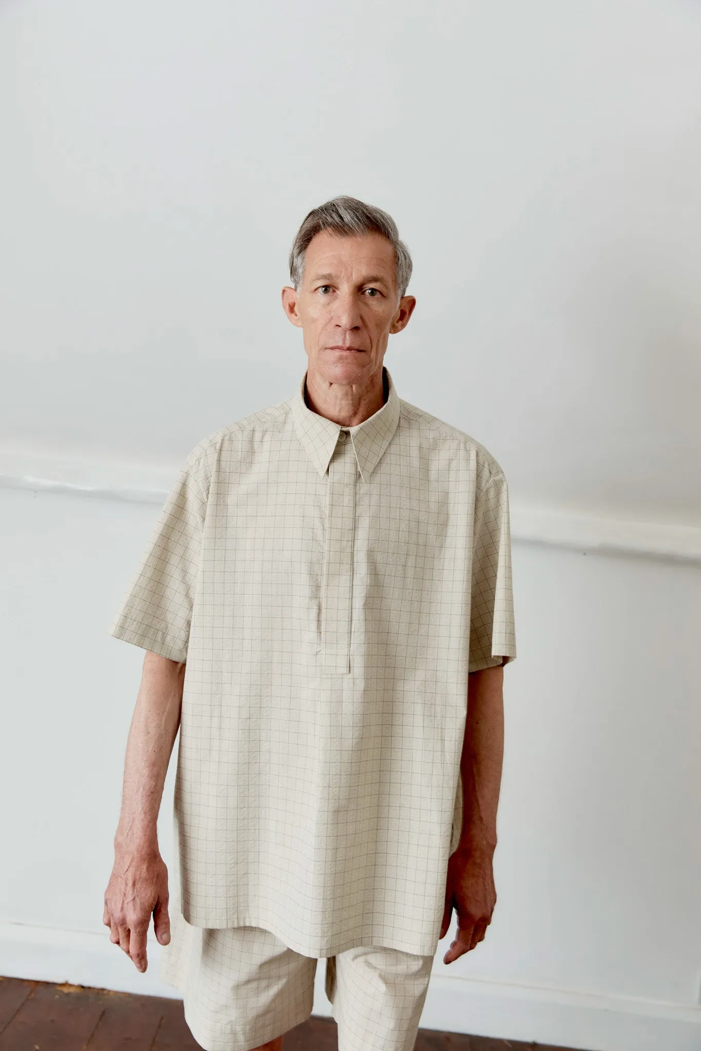 JAPANESE COTTON SEERSUCKER ELVAS SHIRT sold by Cawley