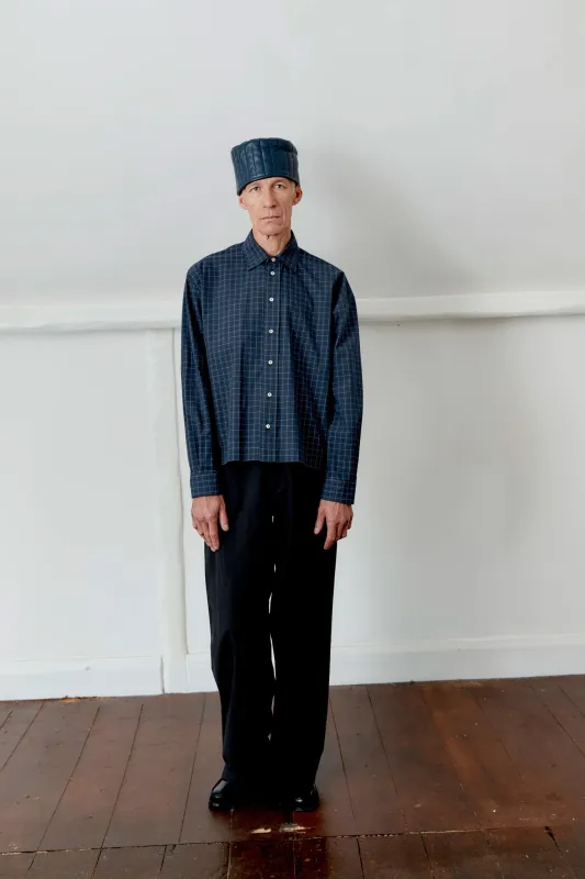 JAPANESE COTTON SEERSUCKER DENNIS SHIRT sold by Cawley
