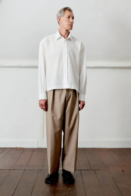 JAPANESE WASHED DOBBY CHAMBRAY DENNIS SHIRT sold by Cawley