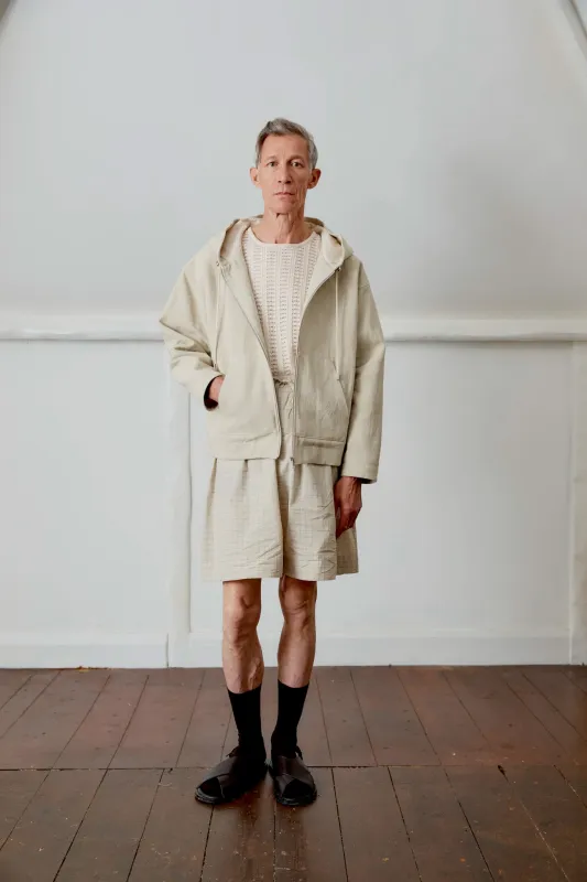 JAPANESE DRILL ZIP-UP HOODIE made by Cawley