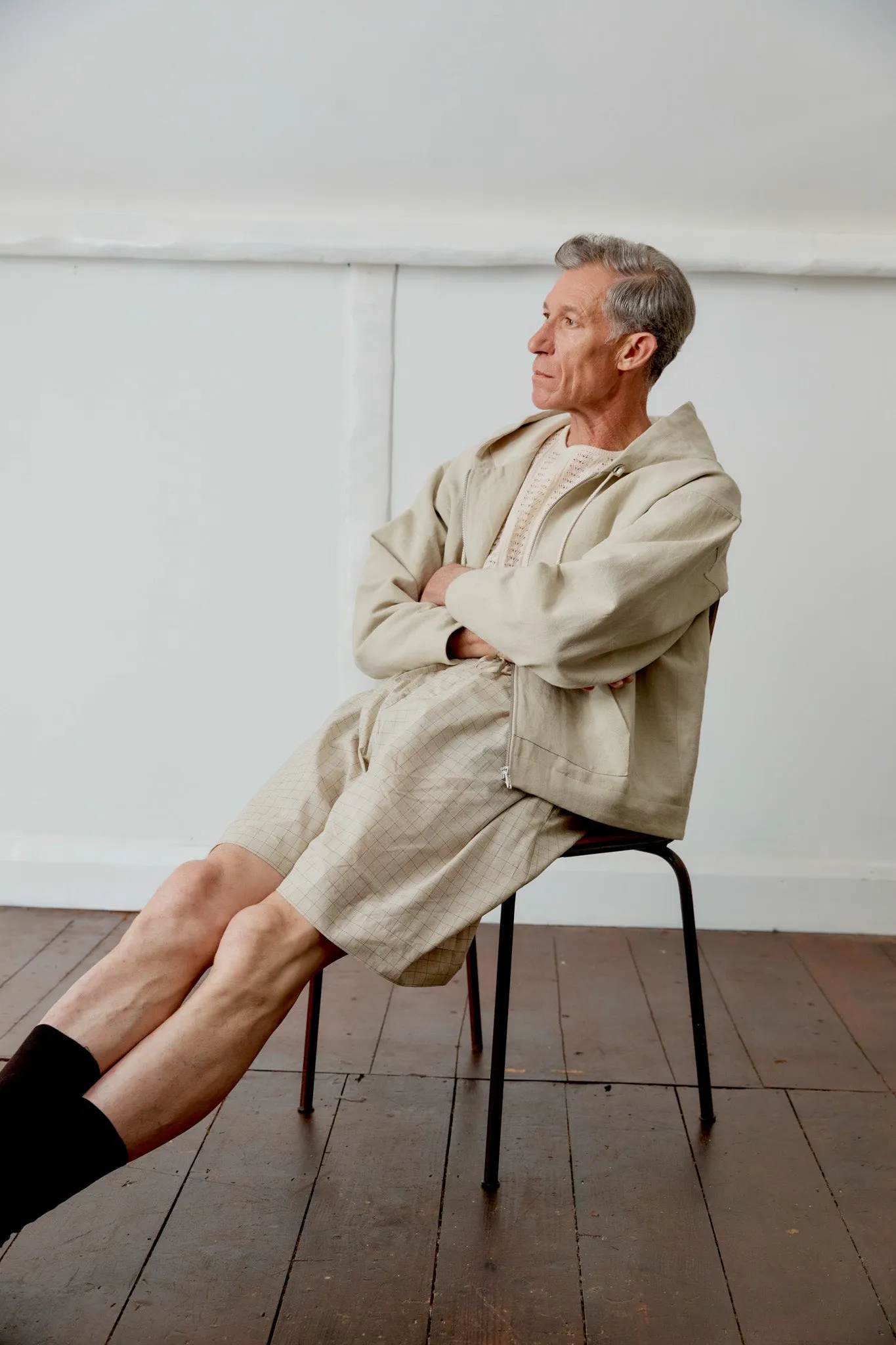 JAPANESE DRILL ZIP-UP HOODIE sold by Cawley product image thumbnail 3