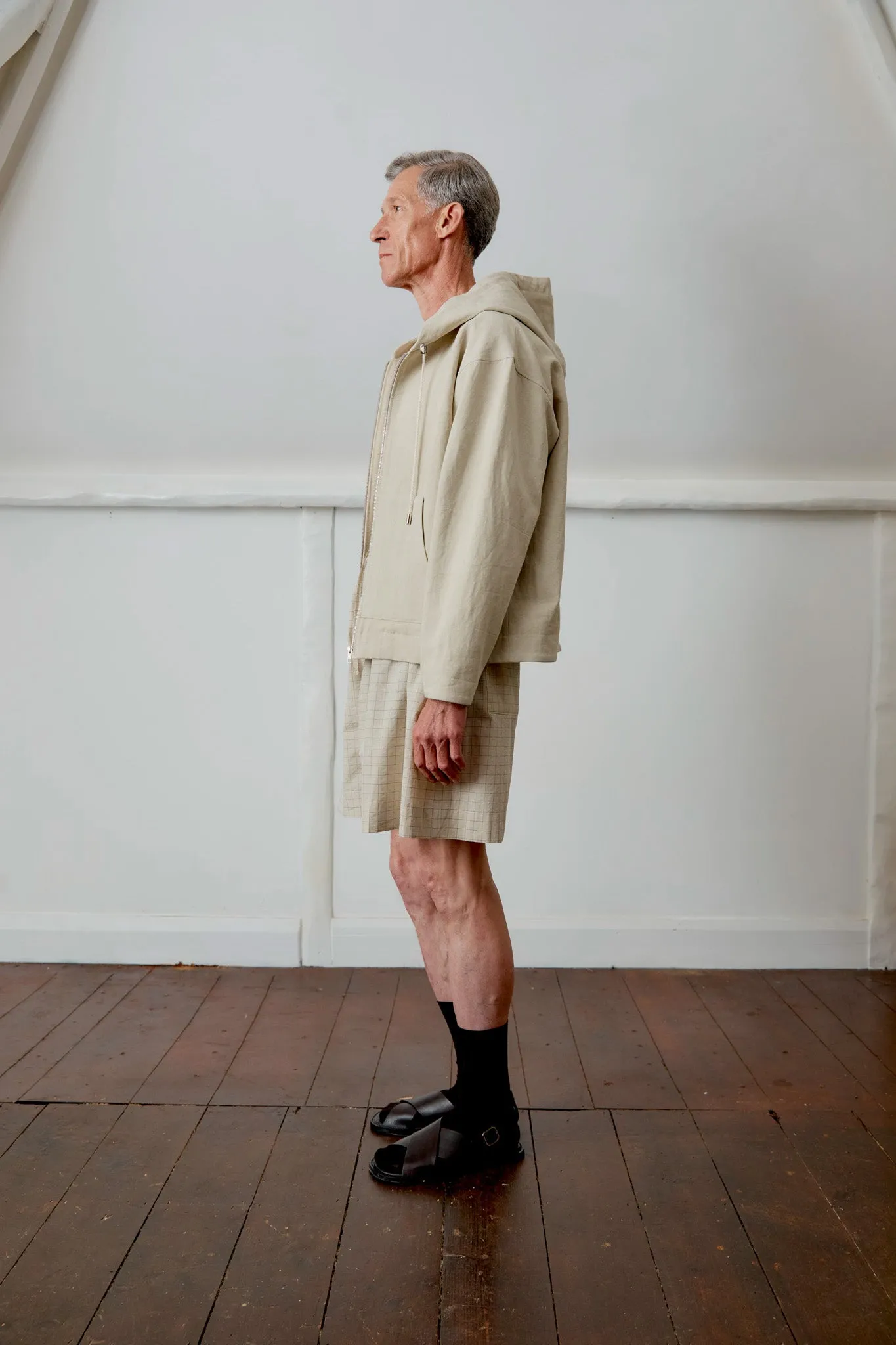 JAPANESE DRILL ZIP-UP HOODIE sold by Cawley product image thumbnail 4