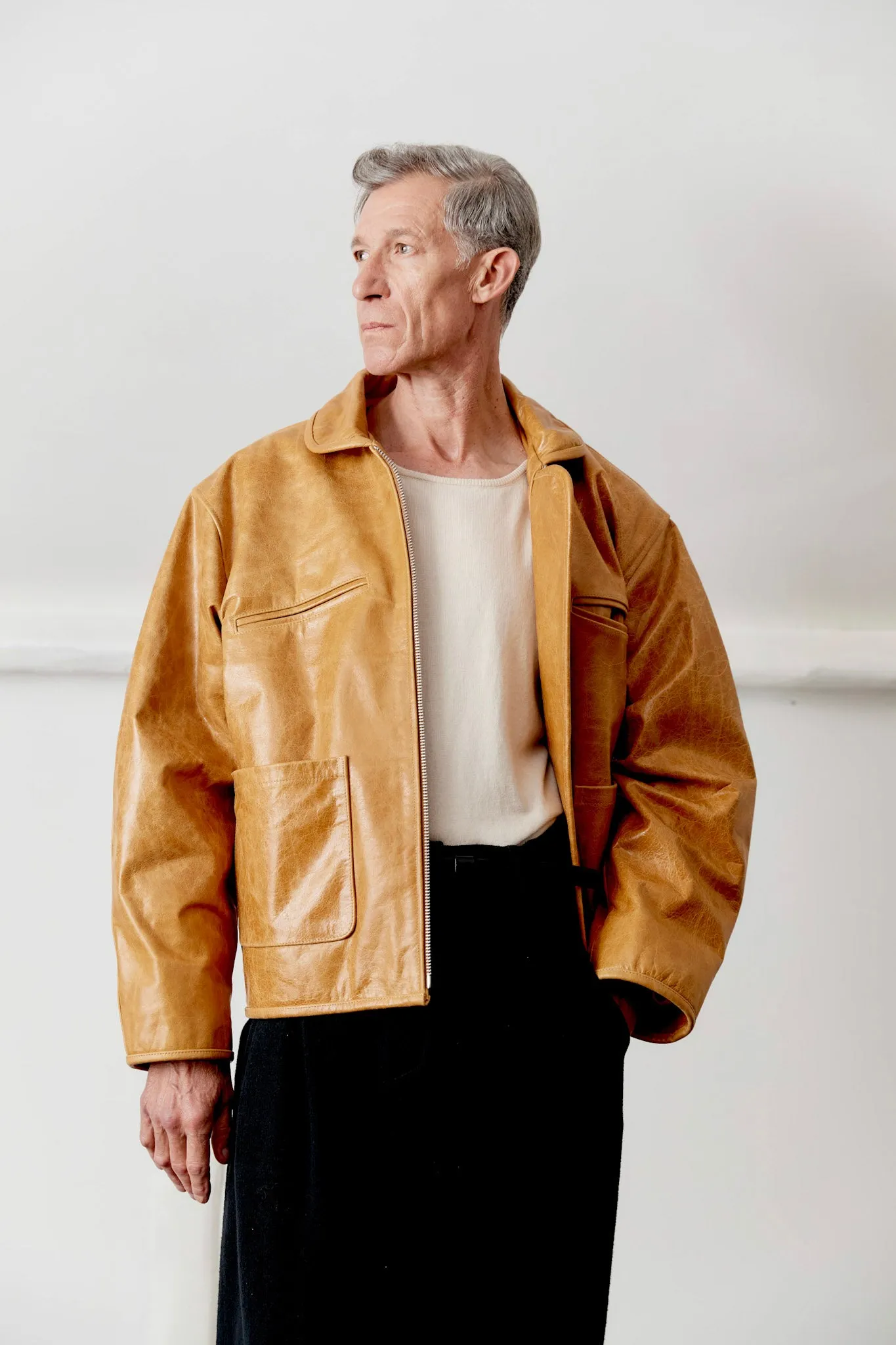 VINTAGE LEATHER FLYING JACKET sold by Cawley product image thumbnail 3