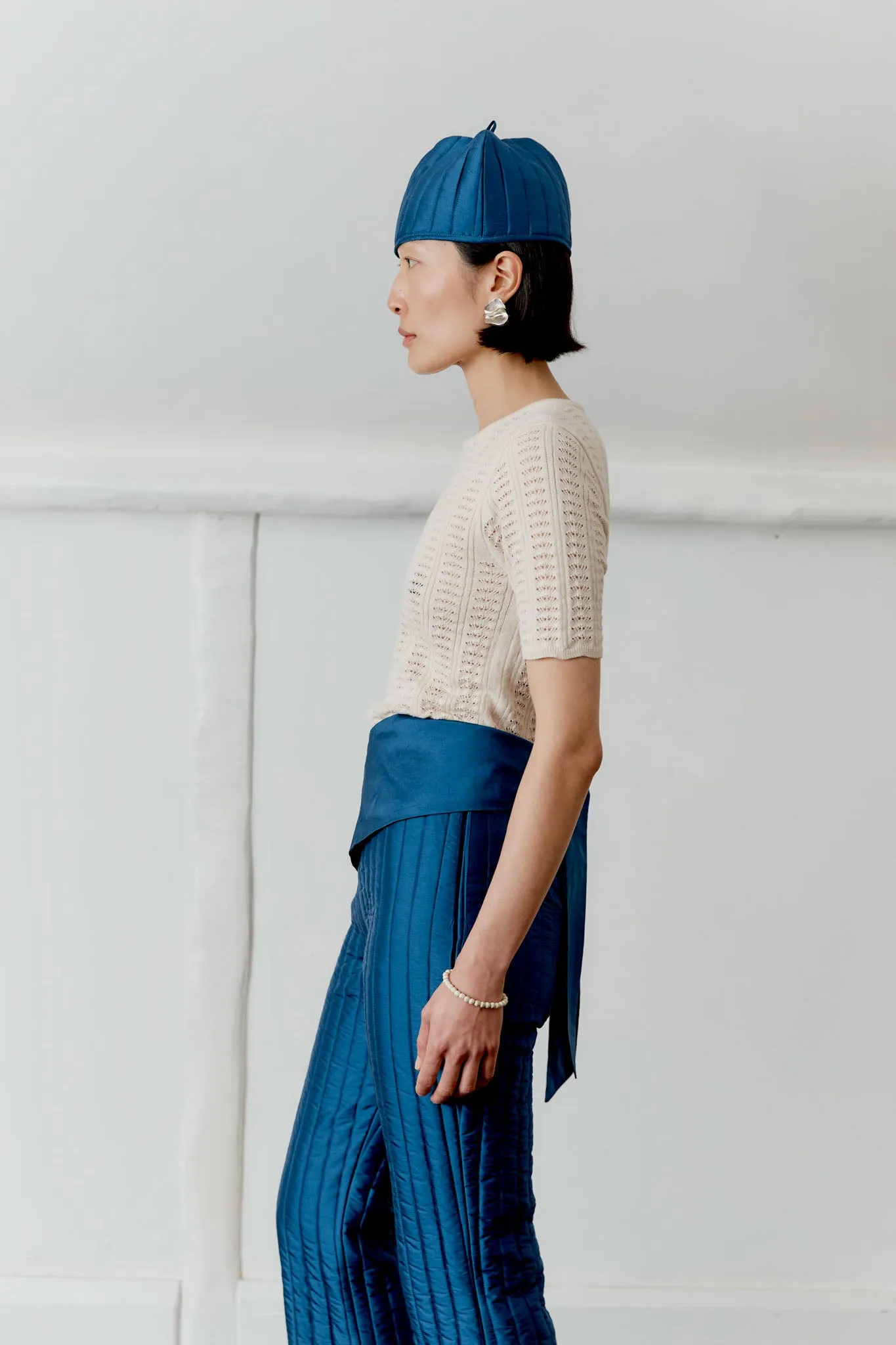 Quilted Silk Carmen Trouser sold by Cawley product image thumbnail 3