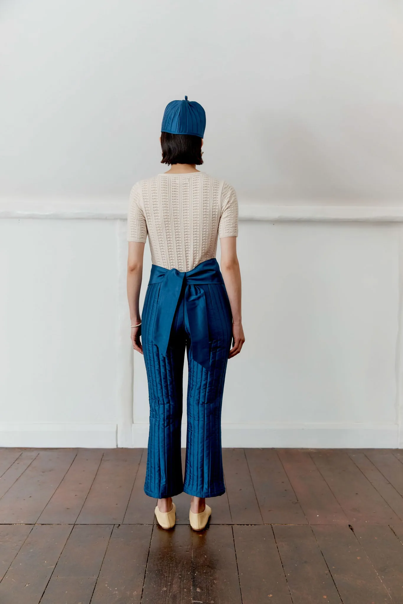 Quilted Silk Carmen Trouser sold by Cawley product image thumbnail 4