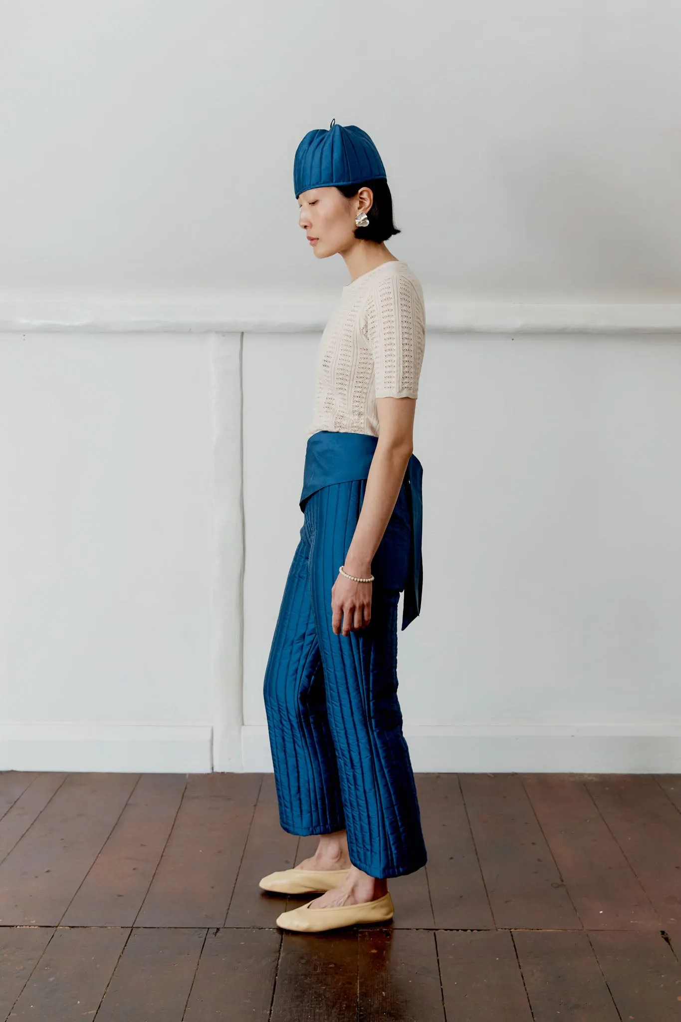 Quilted Silk Carmen Trouser sold by Cawley product image thumbnail 2