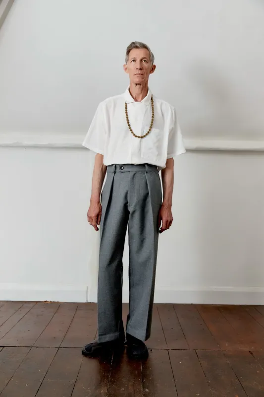 BRITISH WOOL SILAS TROUSER sold by Cawley