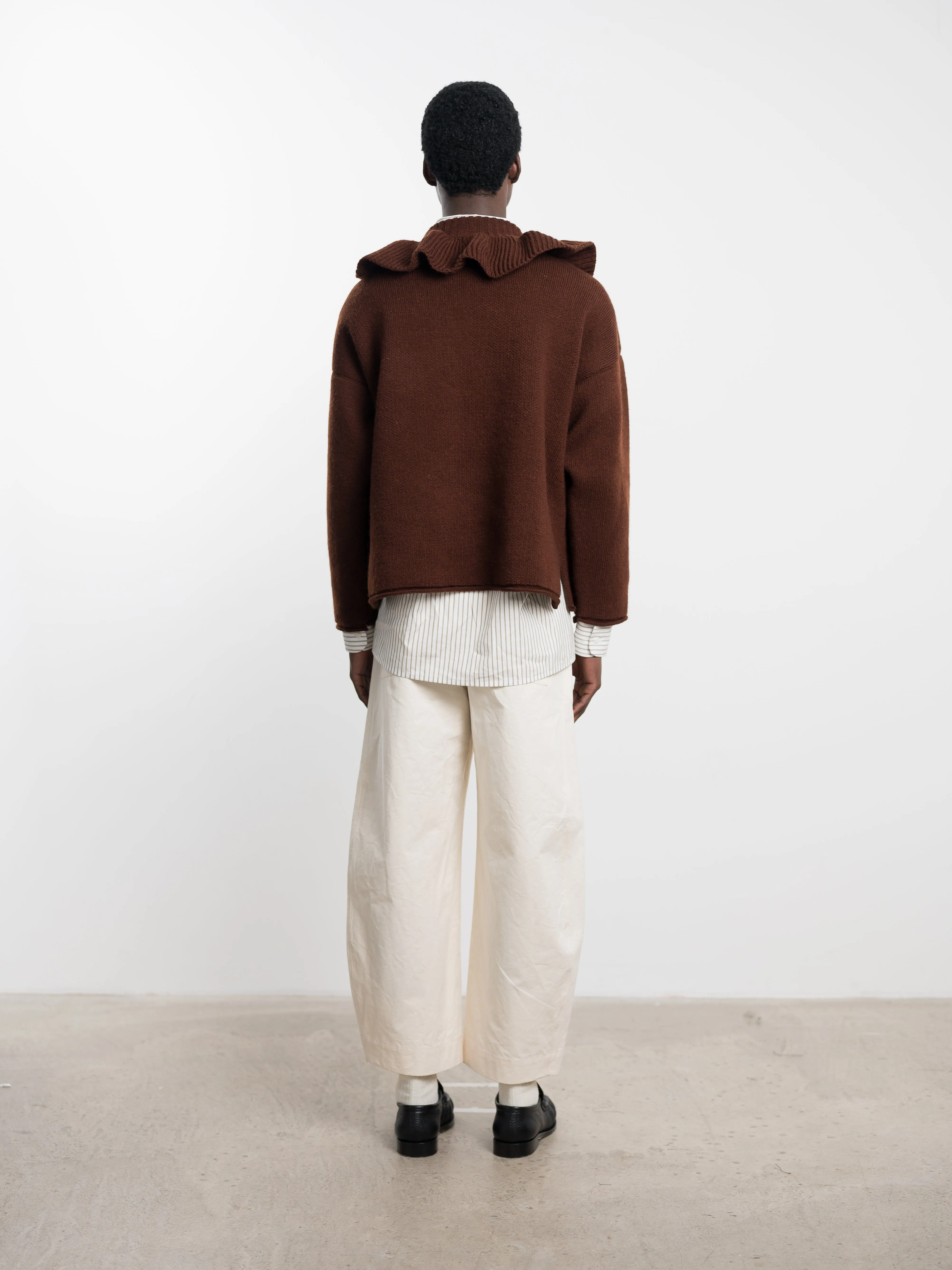 BRITISH MERINO WOOL RUFFLE JUMPER sold by Cawley product image thumbnail 5