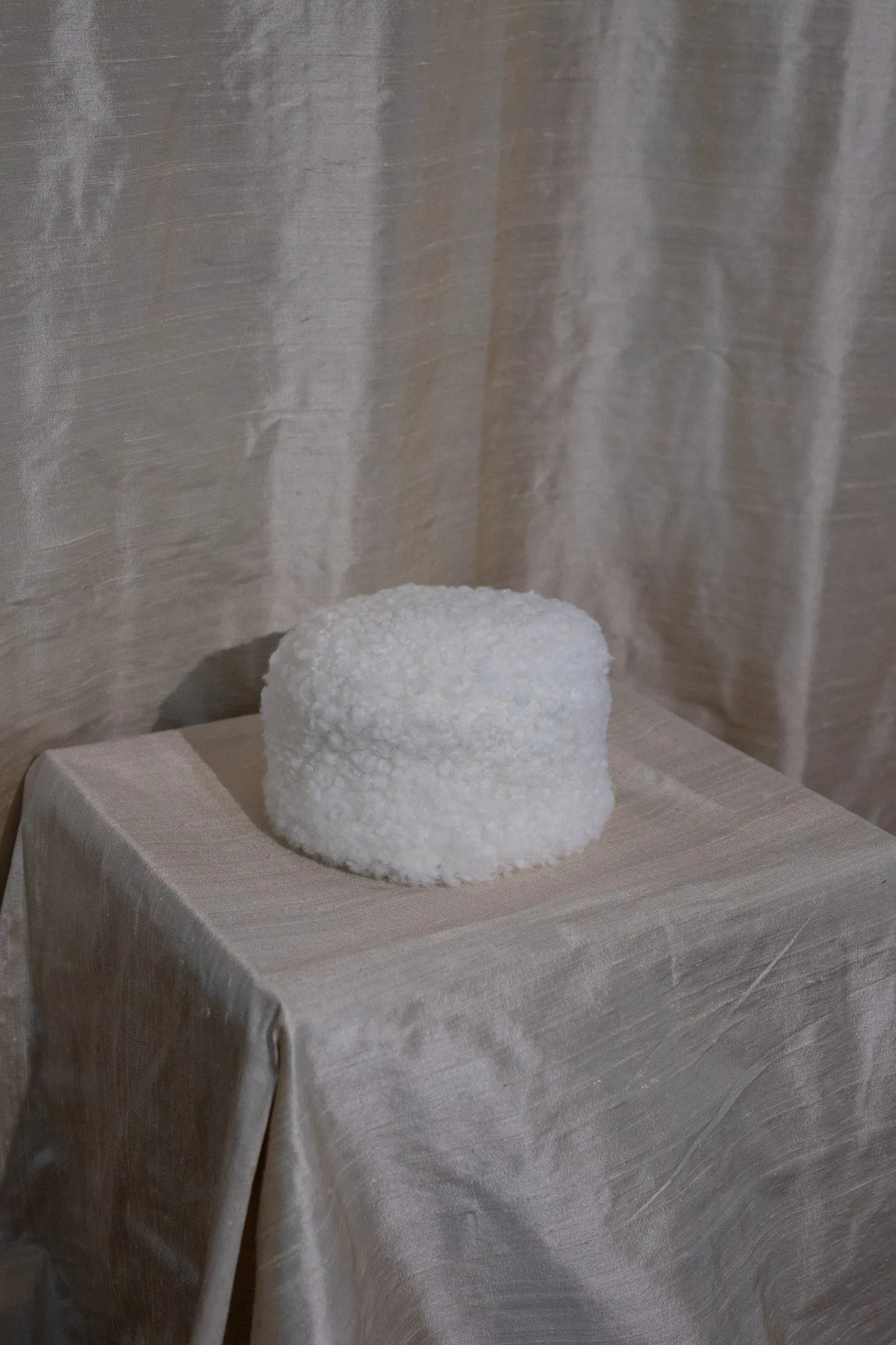 CURLY HAIR PILLBOX HAT sold by Cawley