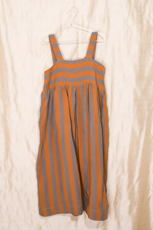 ELBA DRESS - BRONZE/JEANS made by Cawley