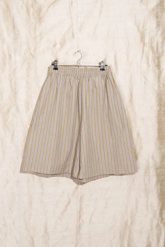 HILDA SHORT - SUN/GREY STRIPE made by Cawley