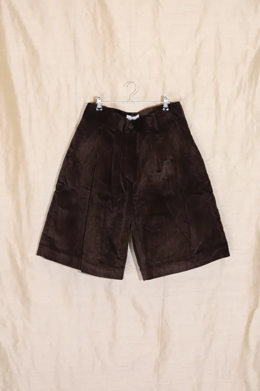 CORD MARA SHORT - CHOCOLATE made by Cawley