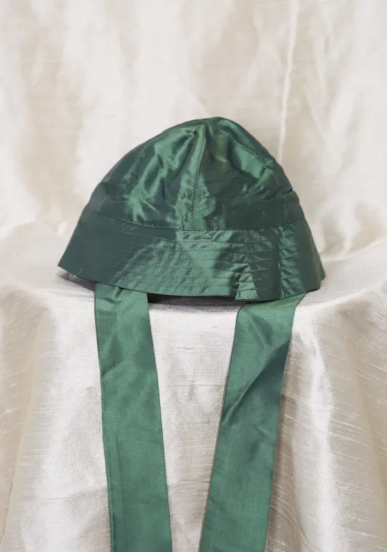 SILK SAILOR HAT - FERN made by Cawley