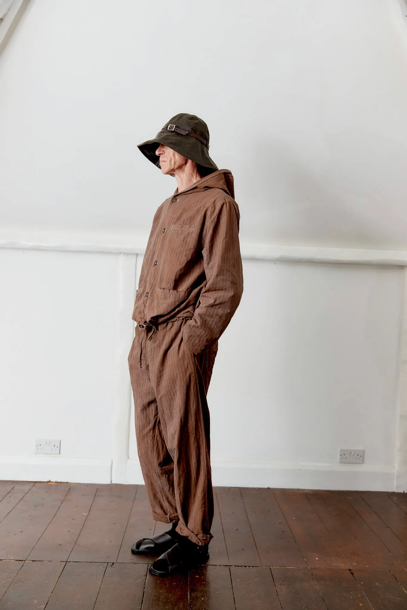 OVER-DYED JAPANESE COTTON/LINEN THEO TROUSER sold by Cawley product image thumbnail 2