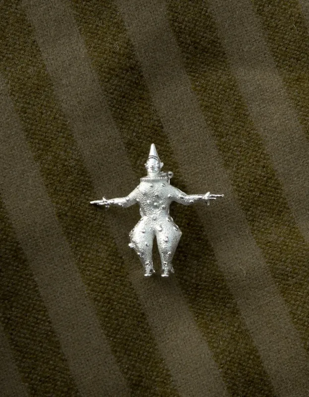 Clown Pin 925 Silver sold by Cawley