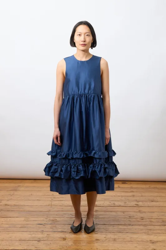 SILK DUPION GENEVIEVE DRESS made by Cawley