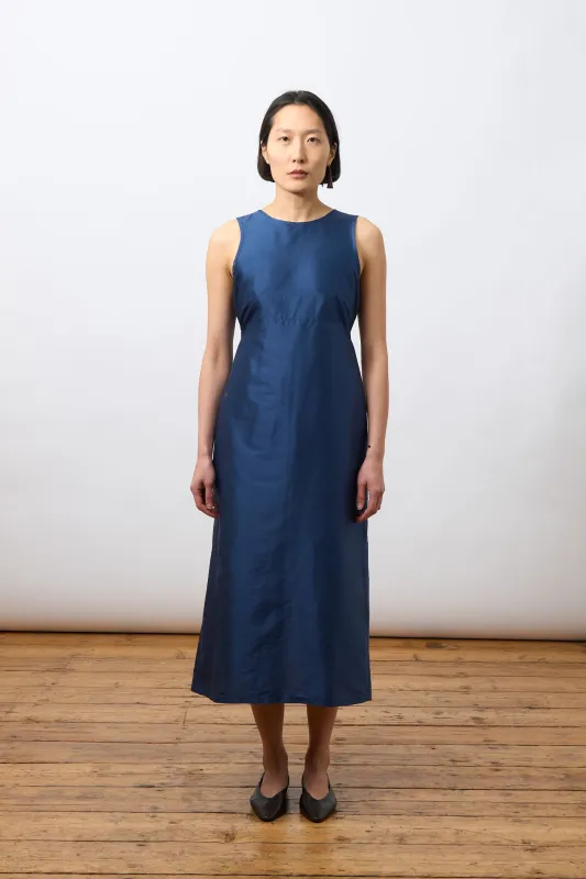 SILK DUPION ERIKA DRESS made by Cawley