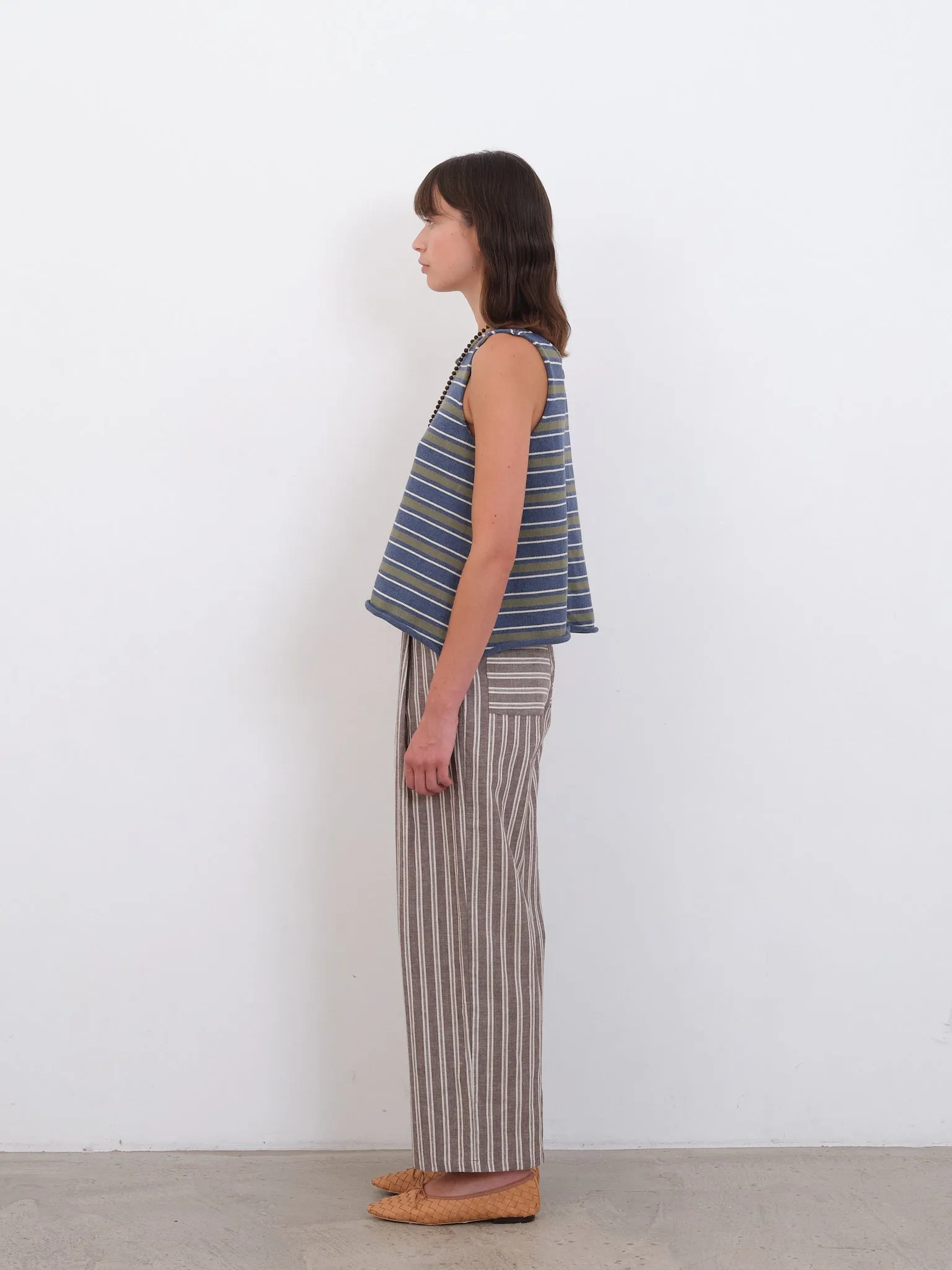 COTTON STRIPED THEA KNIT TOP sold by Cawley product image thumbnail 3