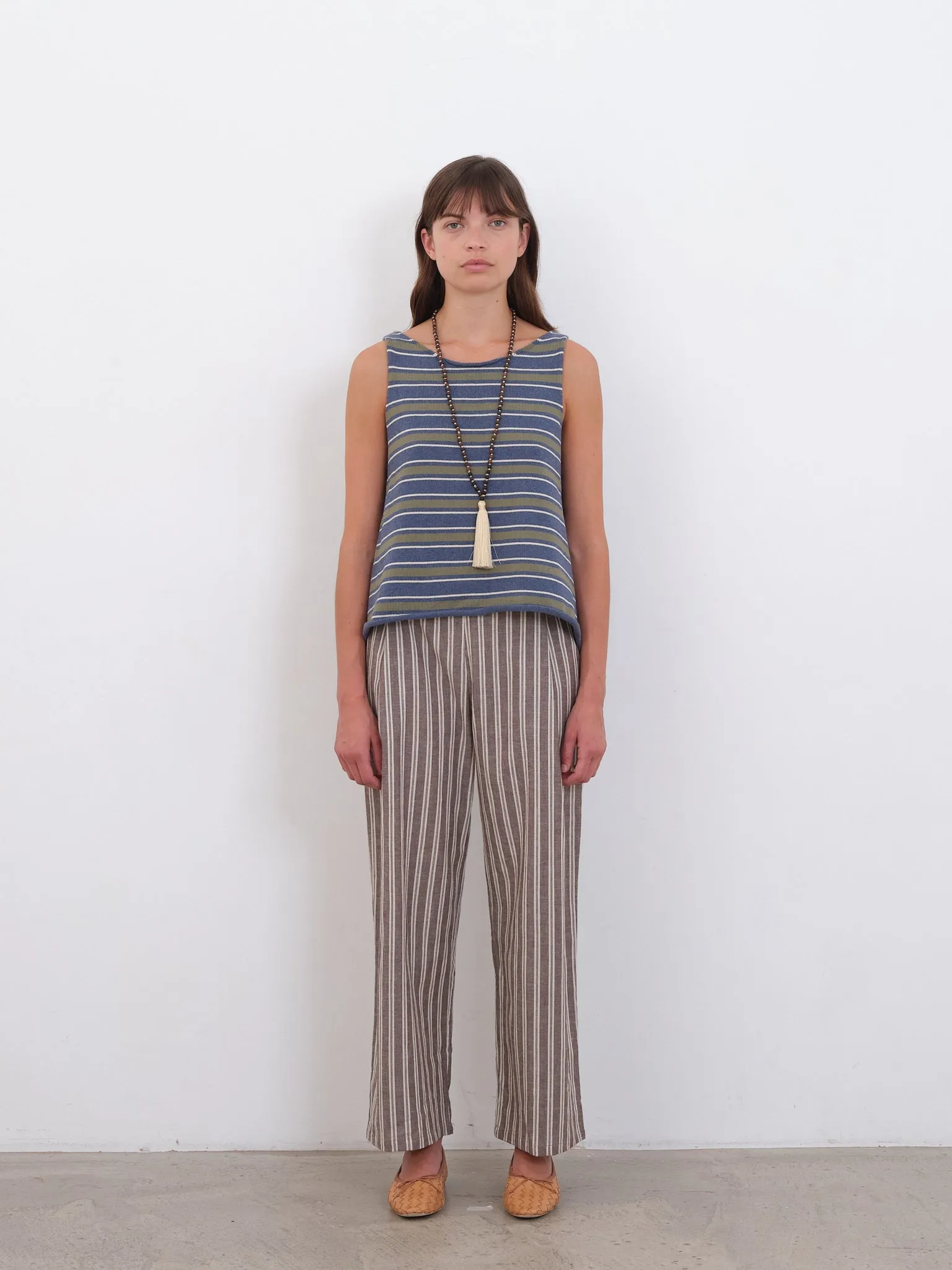COTTON STRIPED THEA KNIT TOP sold by Cawley product image thumbnail 4