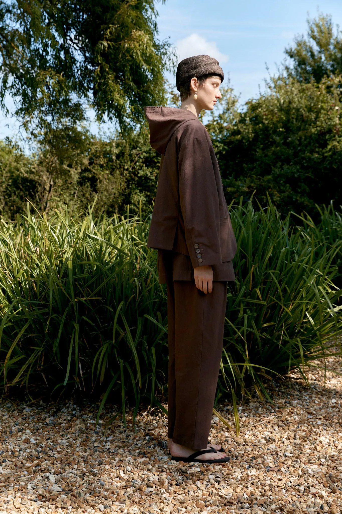 JAPANESE HIGH TWISTED POPLIN COTTON REEVA JACKET sold by Cawley product image thumbnail 3