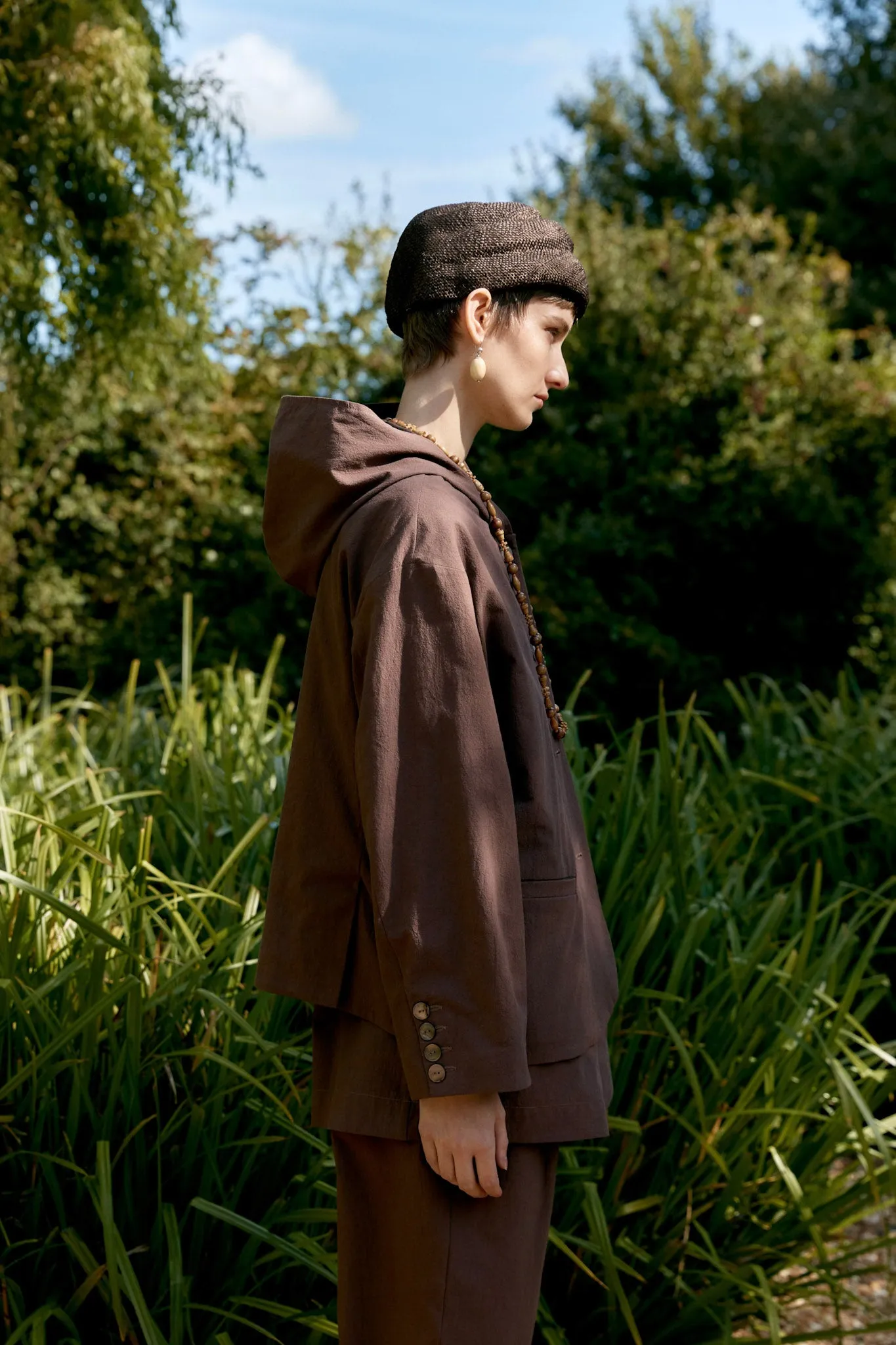 JAPANESE HIGH TWISTED POPLIN COTTON REEVA JACKET sold by Cawley product image thumbnail 4