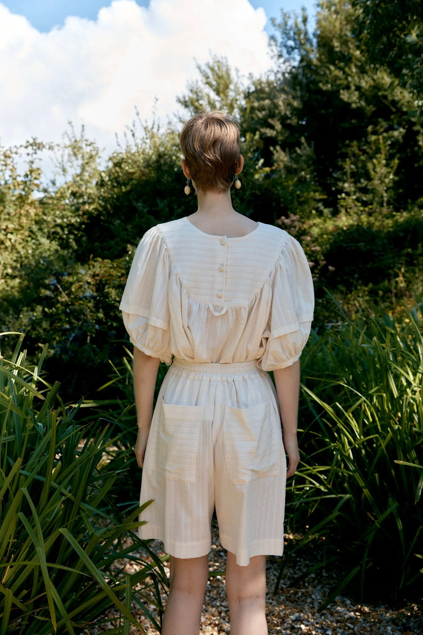 JAPANESE EMBROIDERED COTTON HILDA SHORT sold by Cawley product image thumbnail 2