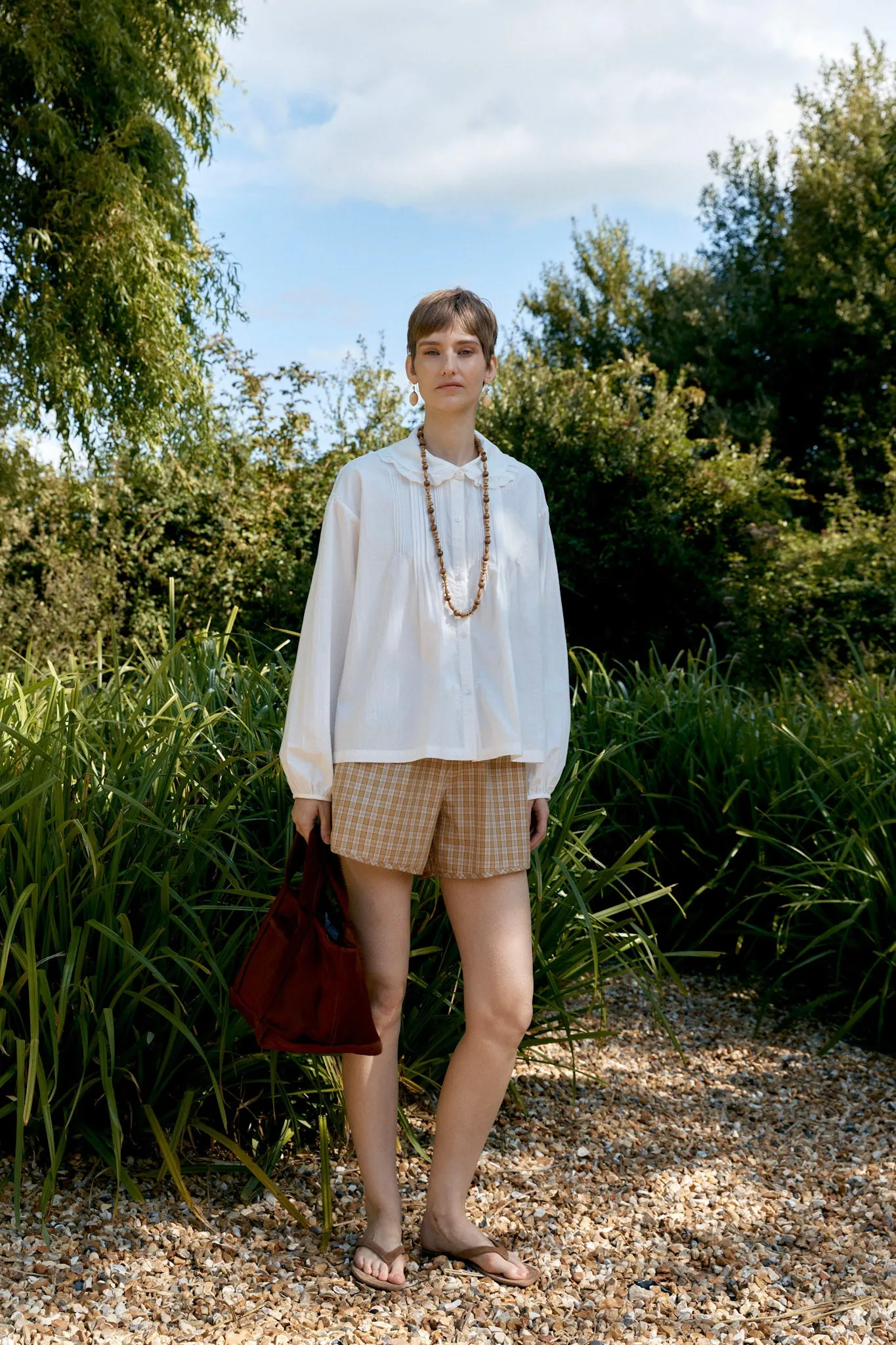 JAPANESE COTTON POPLIN JESSIE SHIRT sold by Cawley