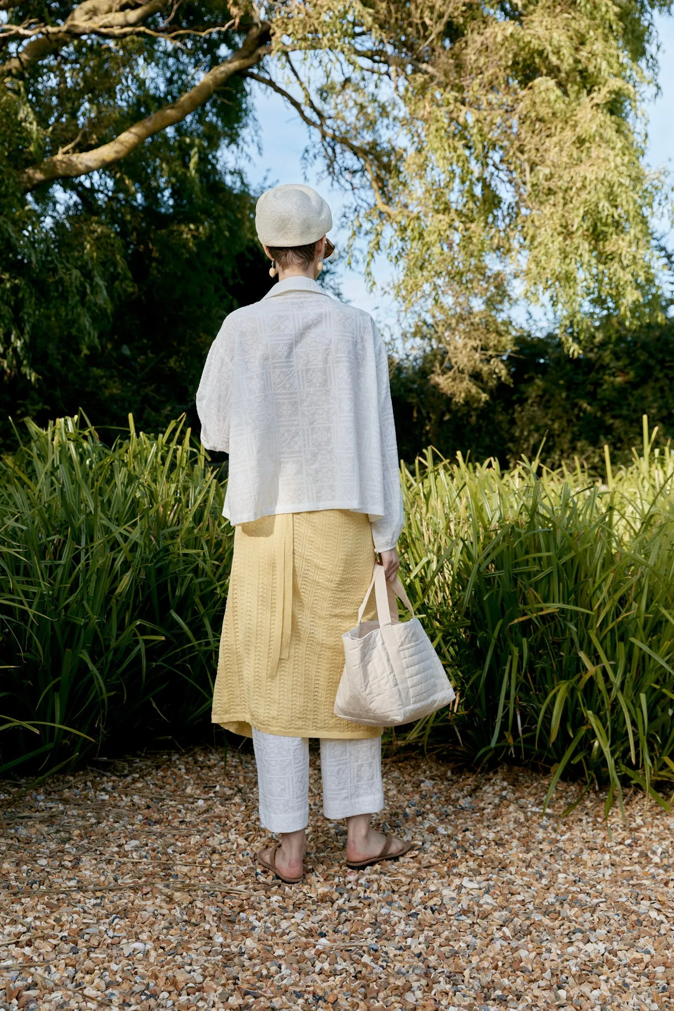 CROSS STITCH EMBROIDERY ON VOILE JESSIE SHIRT sold by Cawley product image thumbnail 5