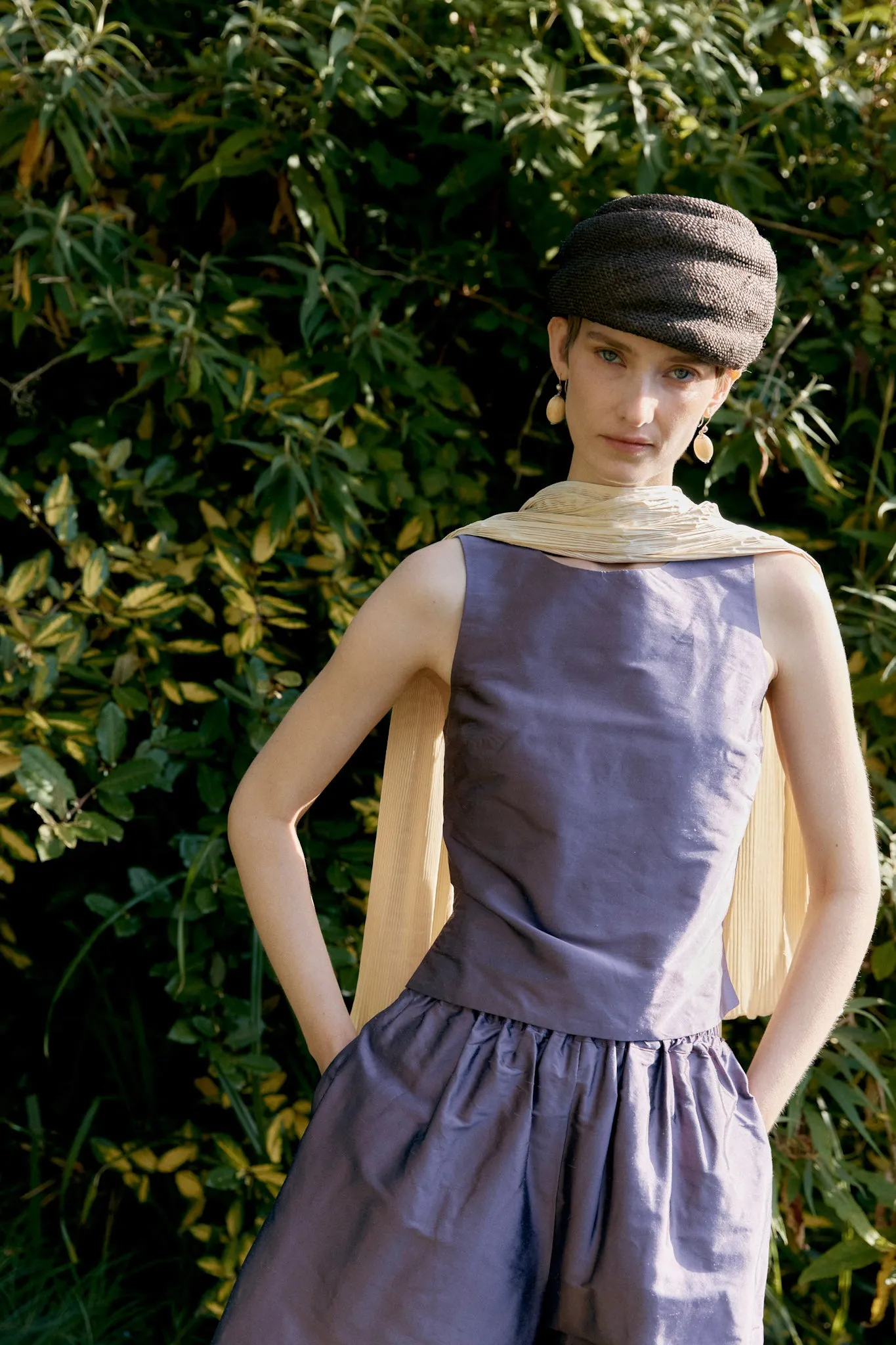 SILK DUPION SOFIA TOP sold by Cawley