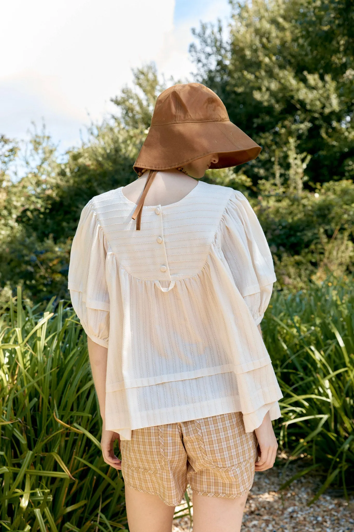 JAPANESE EMBROIDERED COTTON ROMY TOP sold by Cawley product image thumbnail 5