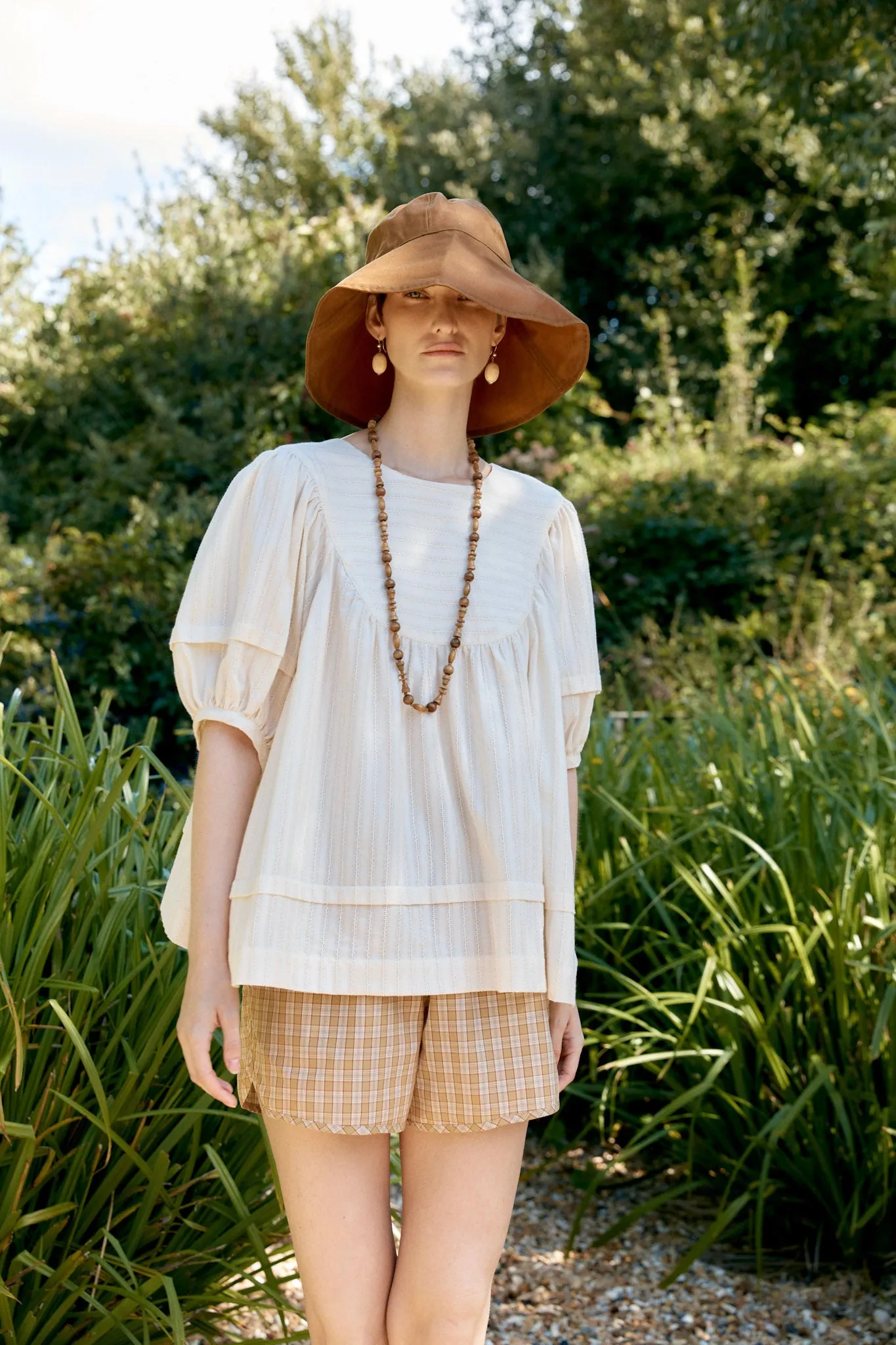 JAPANESE EMBROIDERED COTTON ROMY TOP sold by Cawley product image thumbnail 2